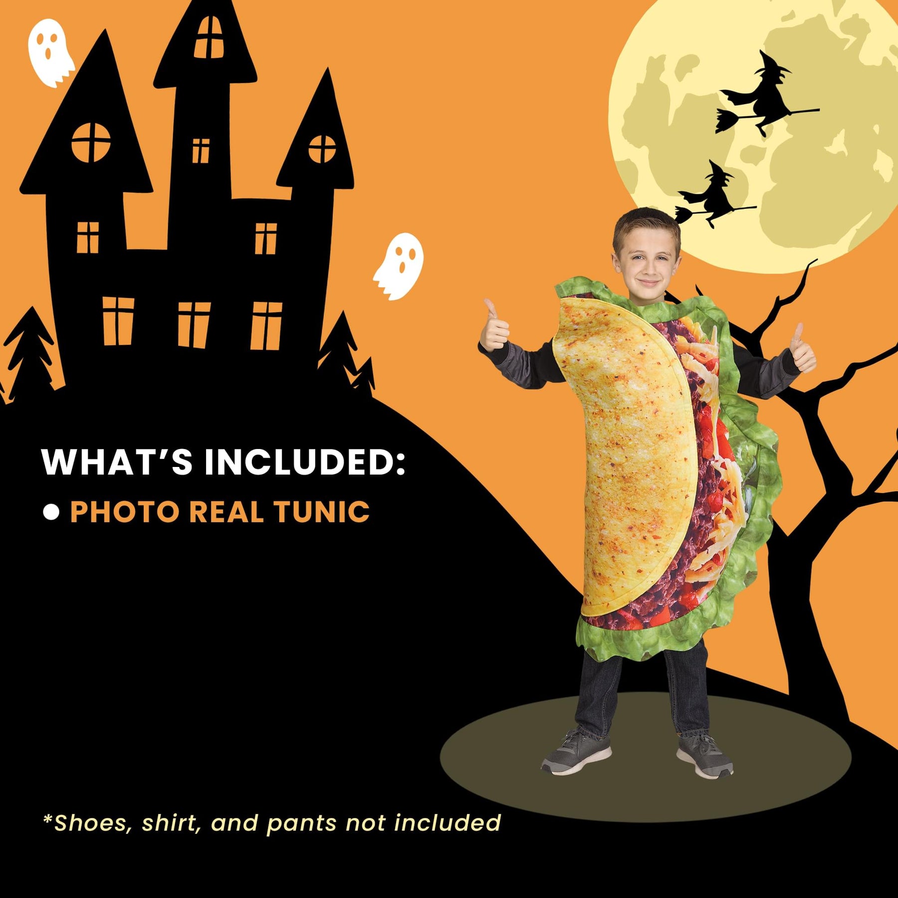Taco Child Costume | One Size Fits Up To Size 12