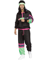80's Track Suit Men's Costume - One Size