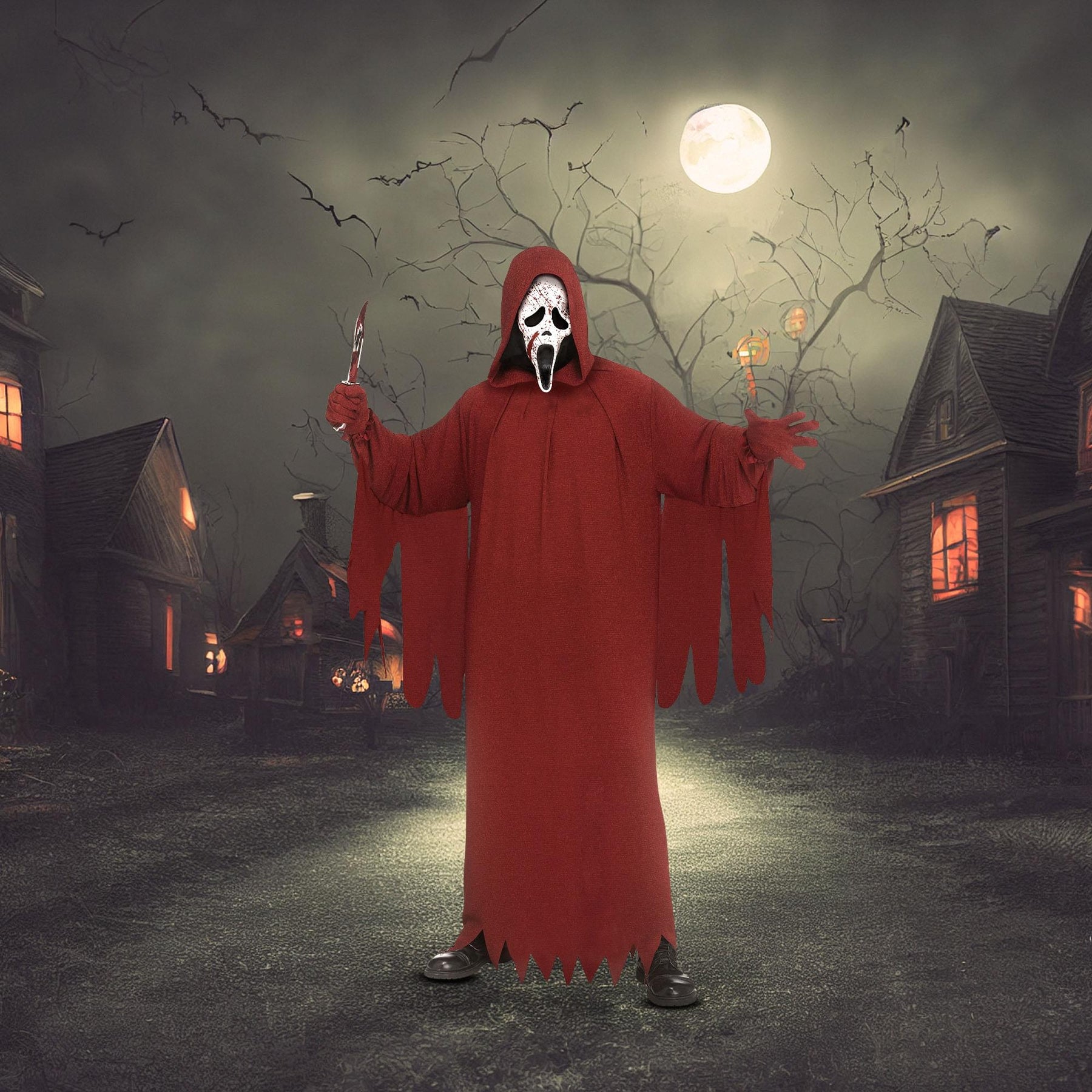 Scream Crimson Deluxe Ghost Face Adult Costume | One Size