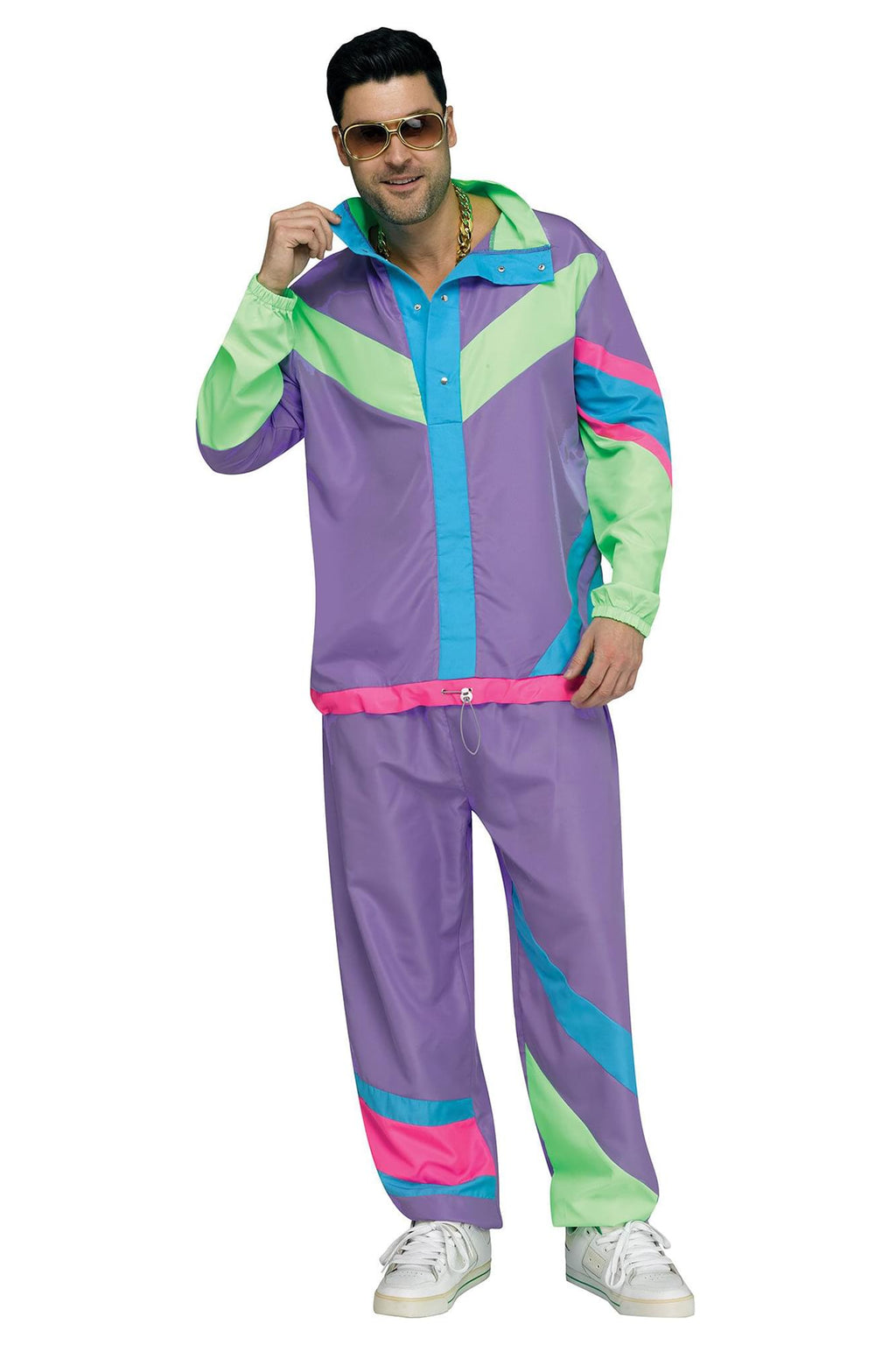 Hip 80s Tracksuit Adult Costume | One Size | Free Shipping
