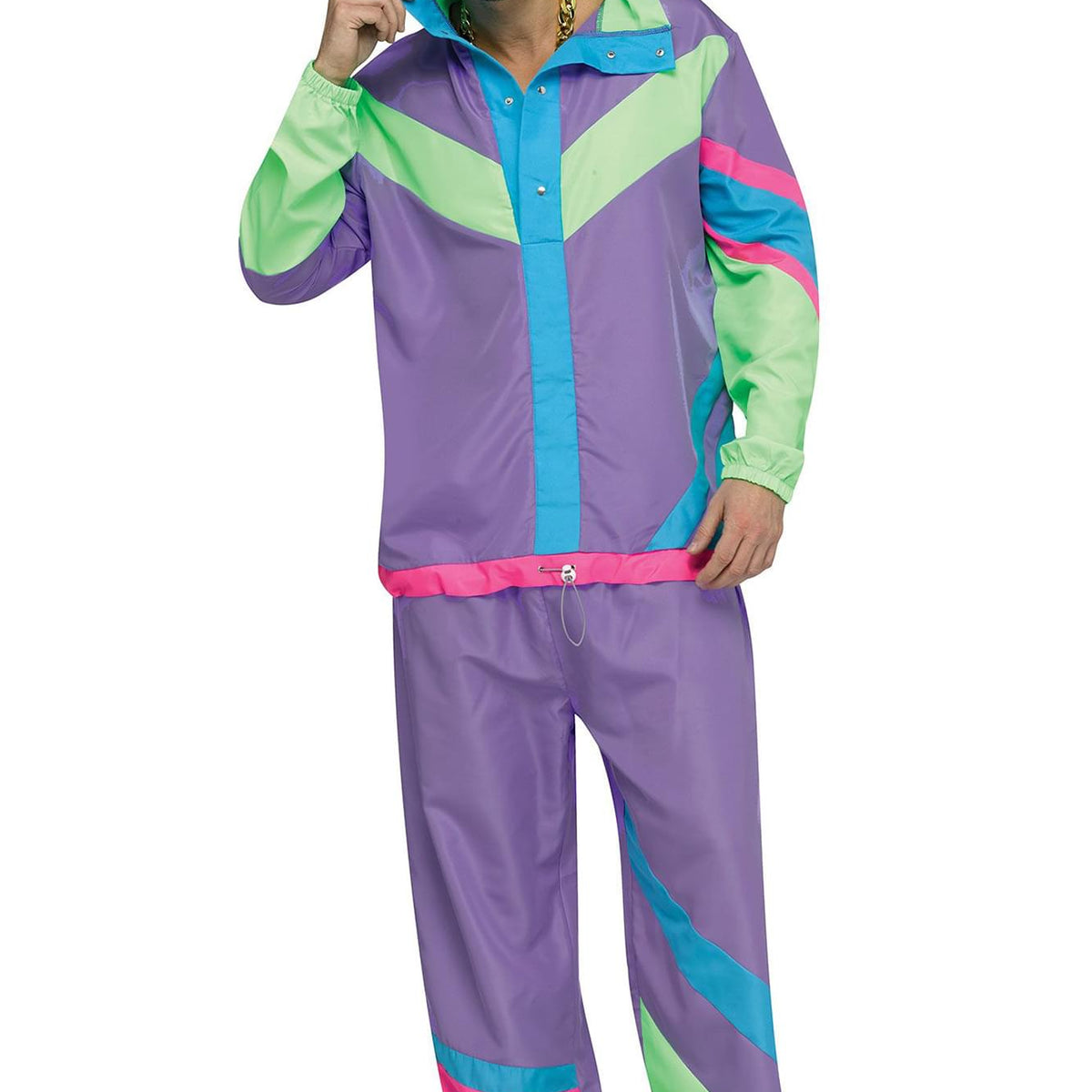 Hip 80s Tracksuit Adult Costume | One Size | Free Shipping