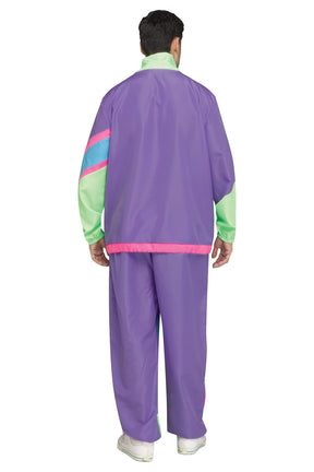 Hip 80s Tracksuit Adult Costume | One Size