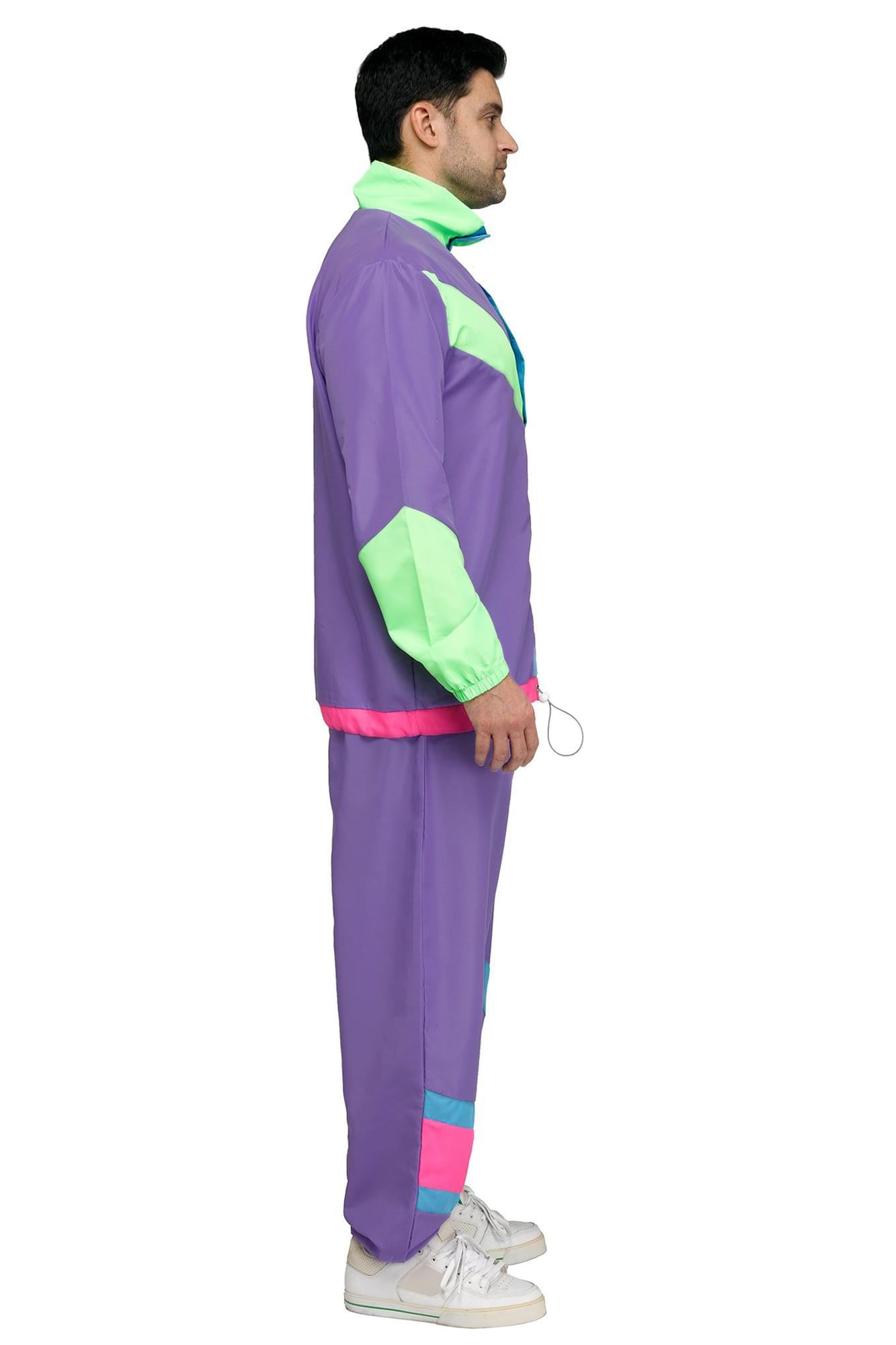 Hip 80s Tracksuit Adult Costume | One Size