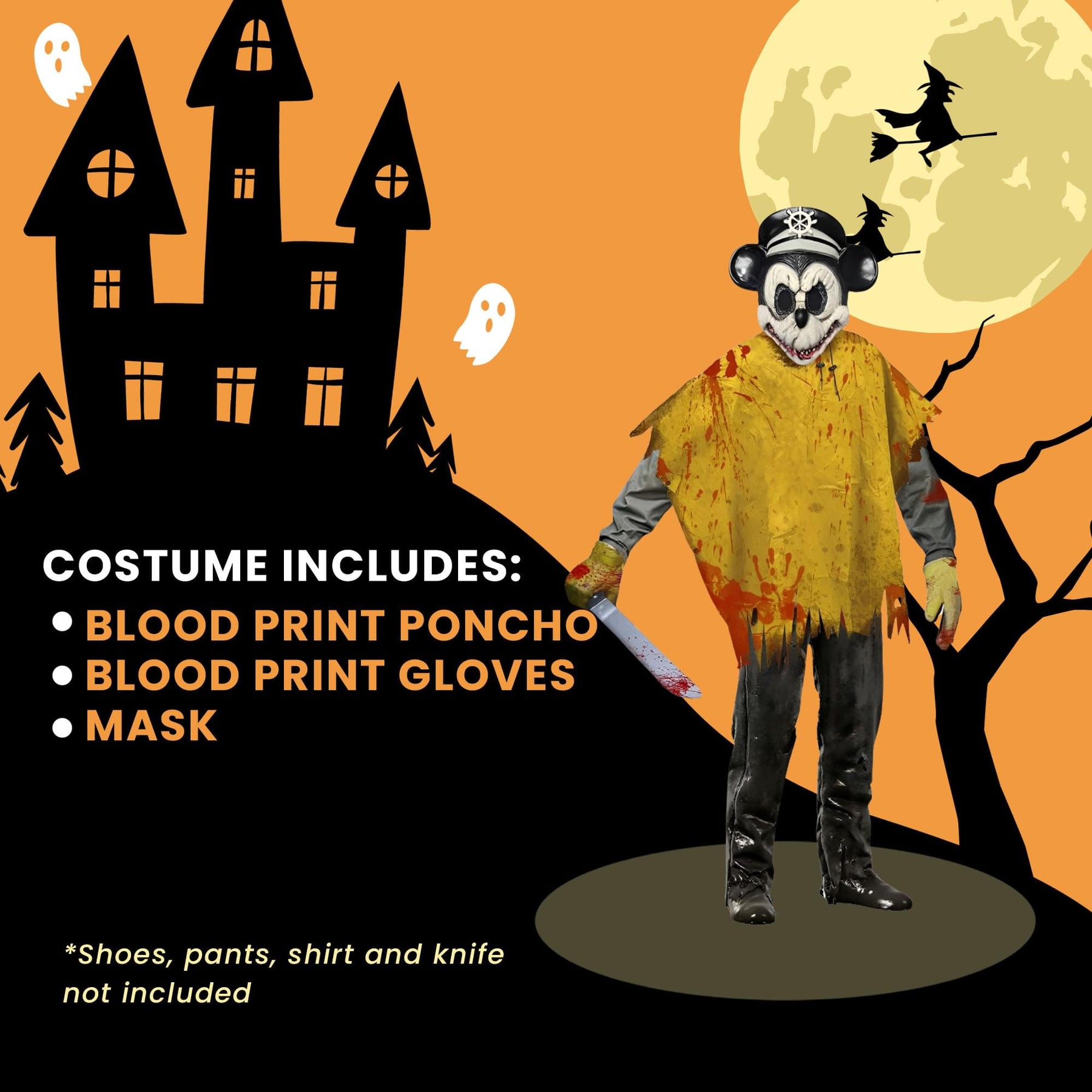 Haunted Steamboat Killie Adult Costume | One Size Fits Most