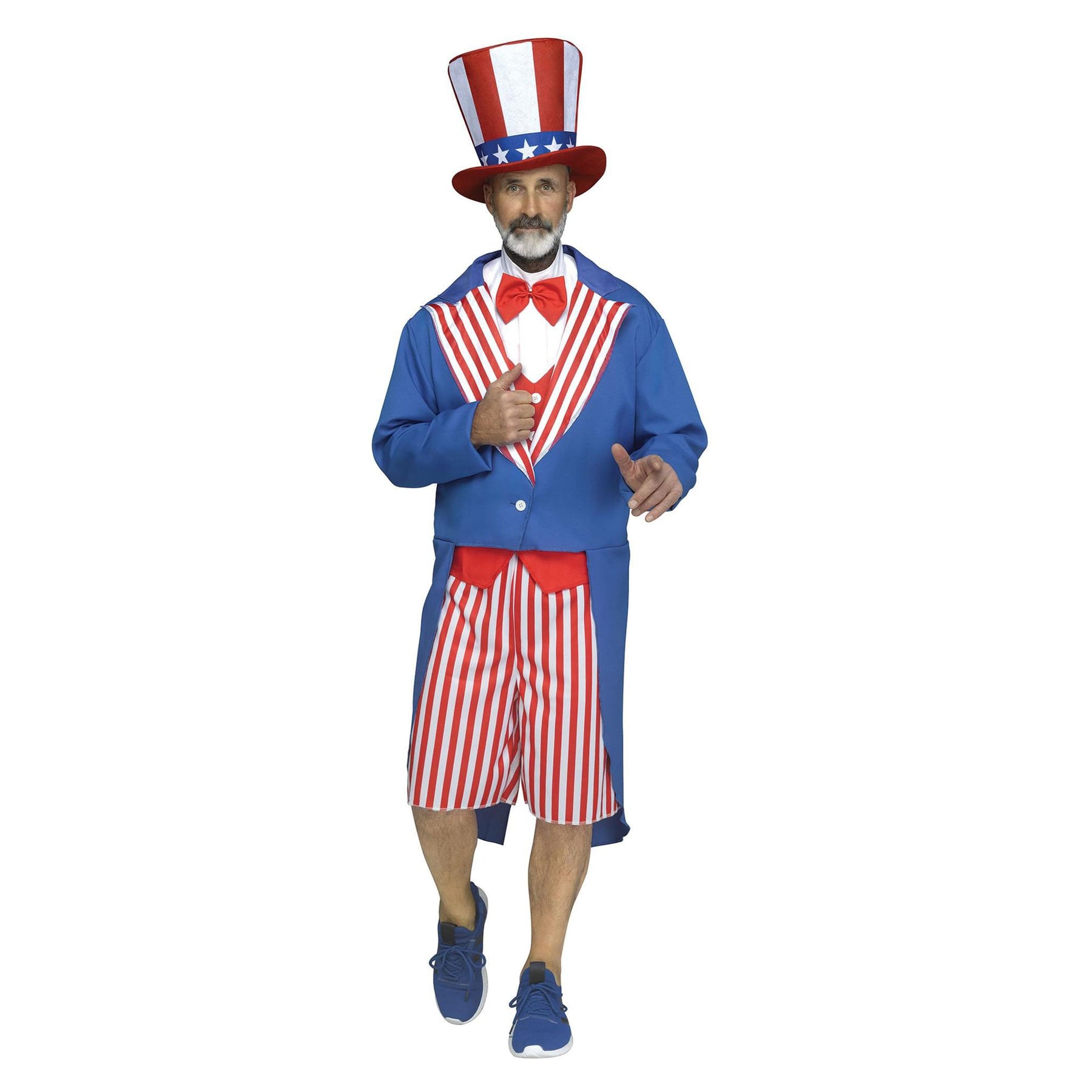 Uncle Sam Adult Costume With Jacket, Shorts, and Hat