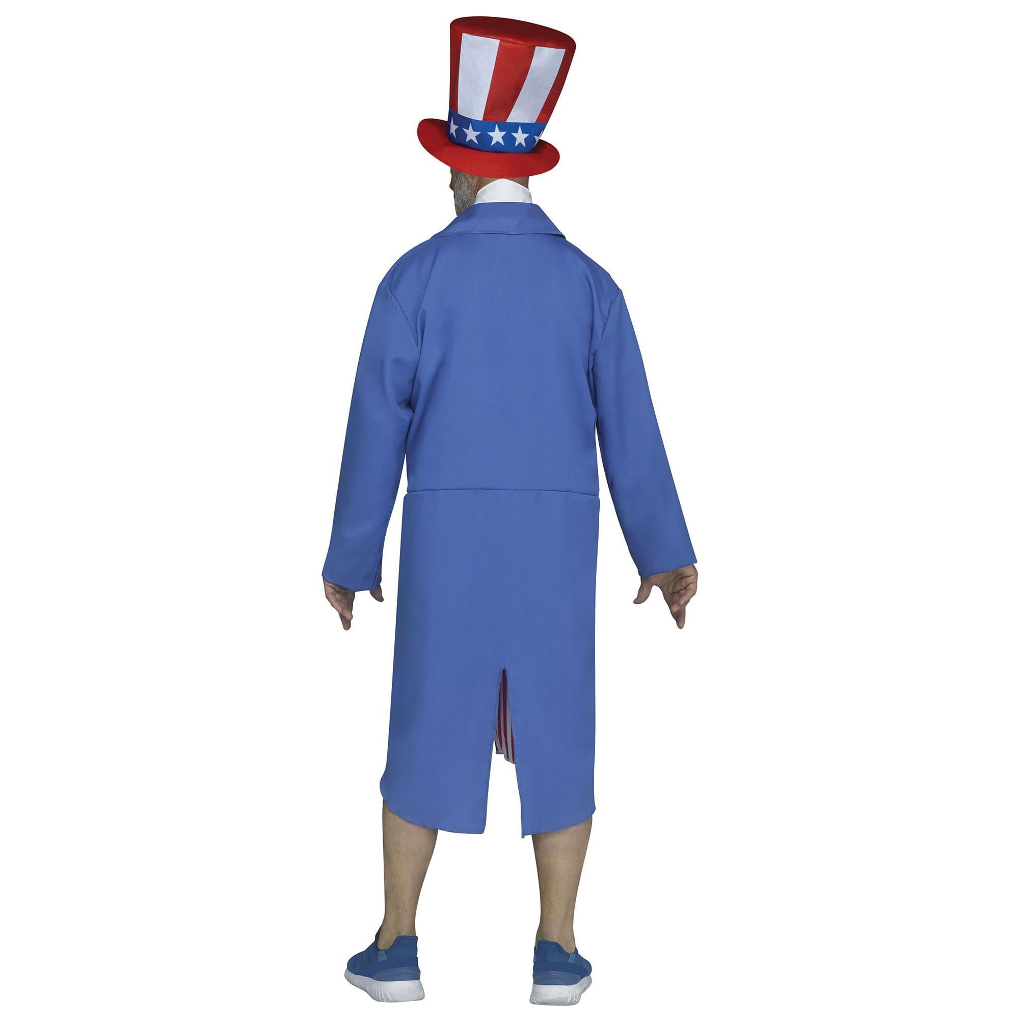 Uncle Sam Adult Costume With Jacket, Shorts, and Hat