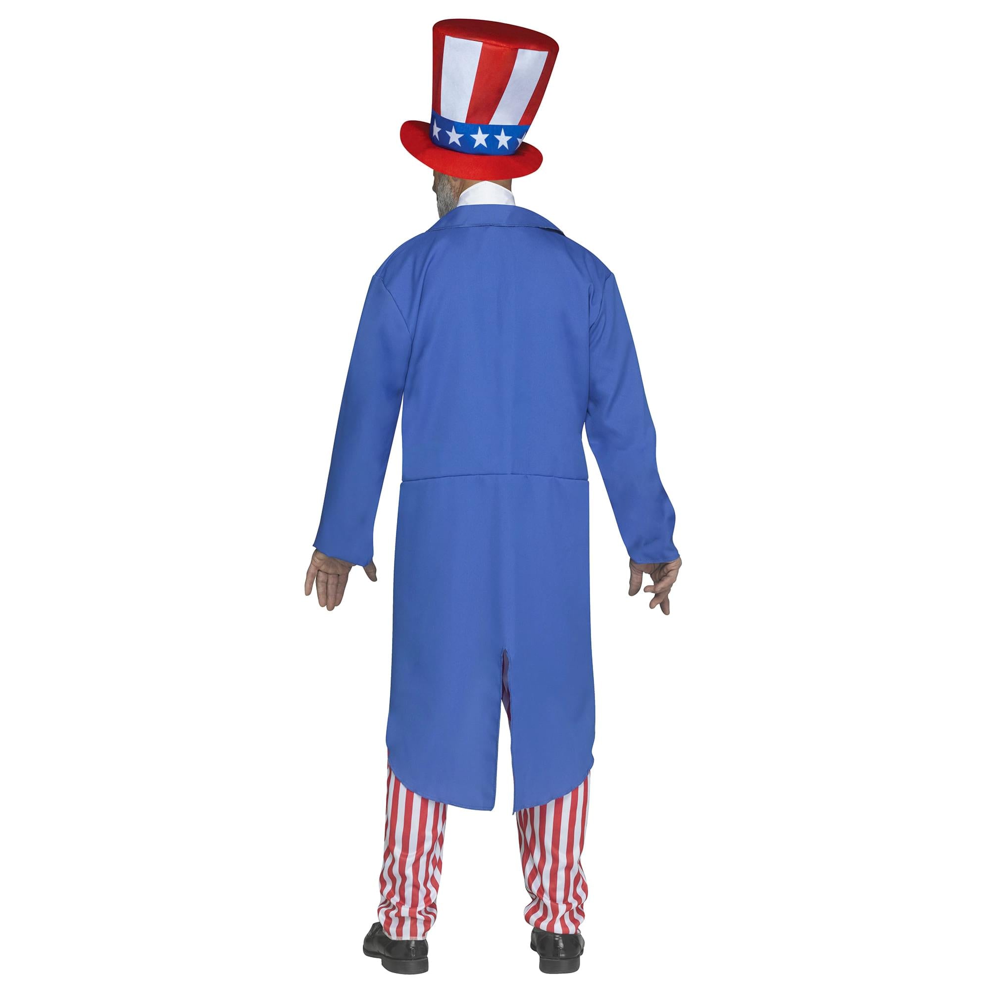 Uncle Sam Adult Costume With Jacket, Pants, and Hat