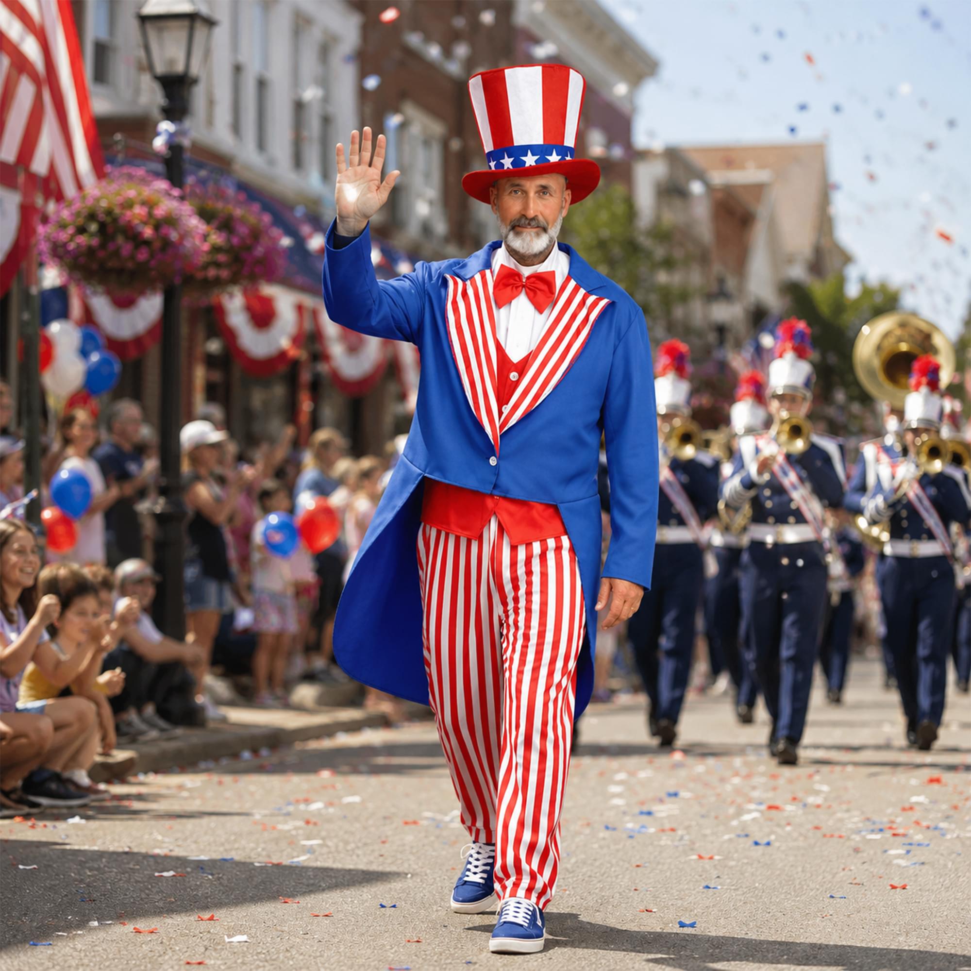 Uncle Sam Adult Costume With Jacket, Pants, and Hat