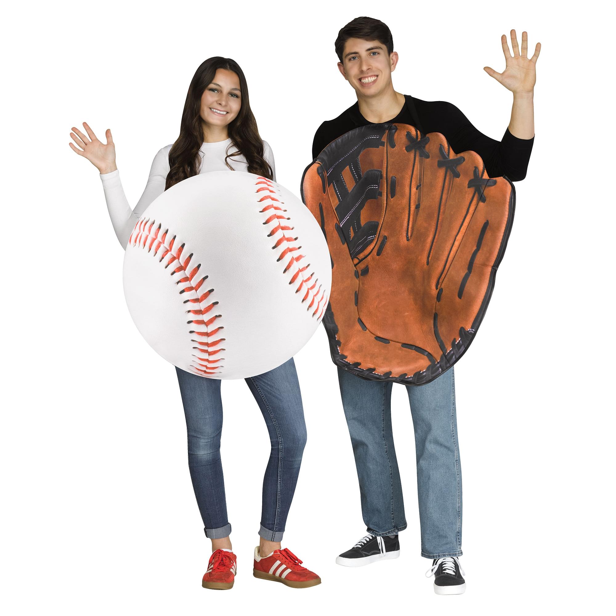 Baseball and Glove Adult Couples Costume | One Size