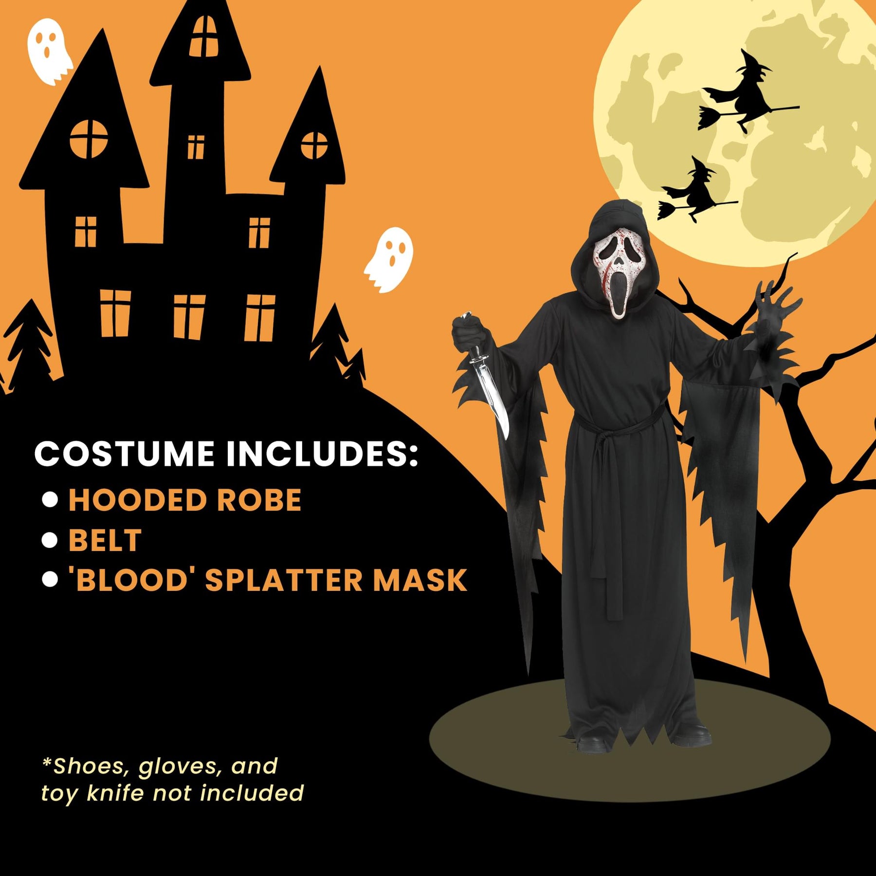 Ghost Face Splatter Child Costume