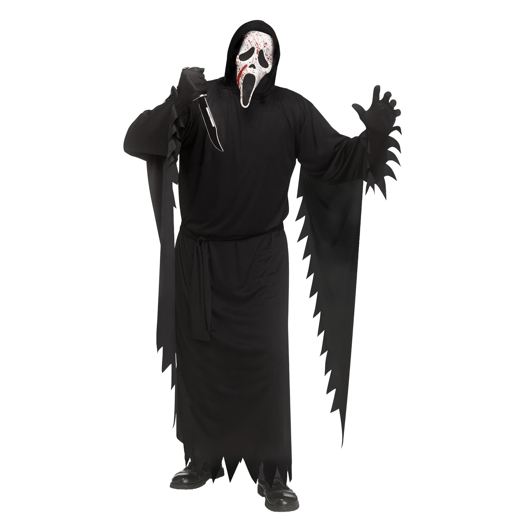 Ghost Face Splatter Face Adult Costume | One Size