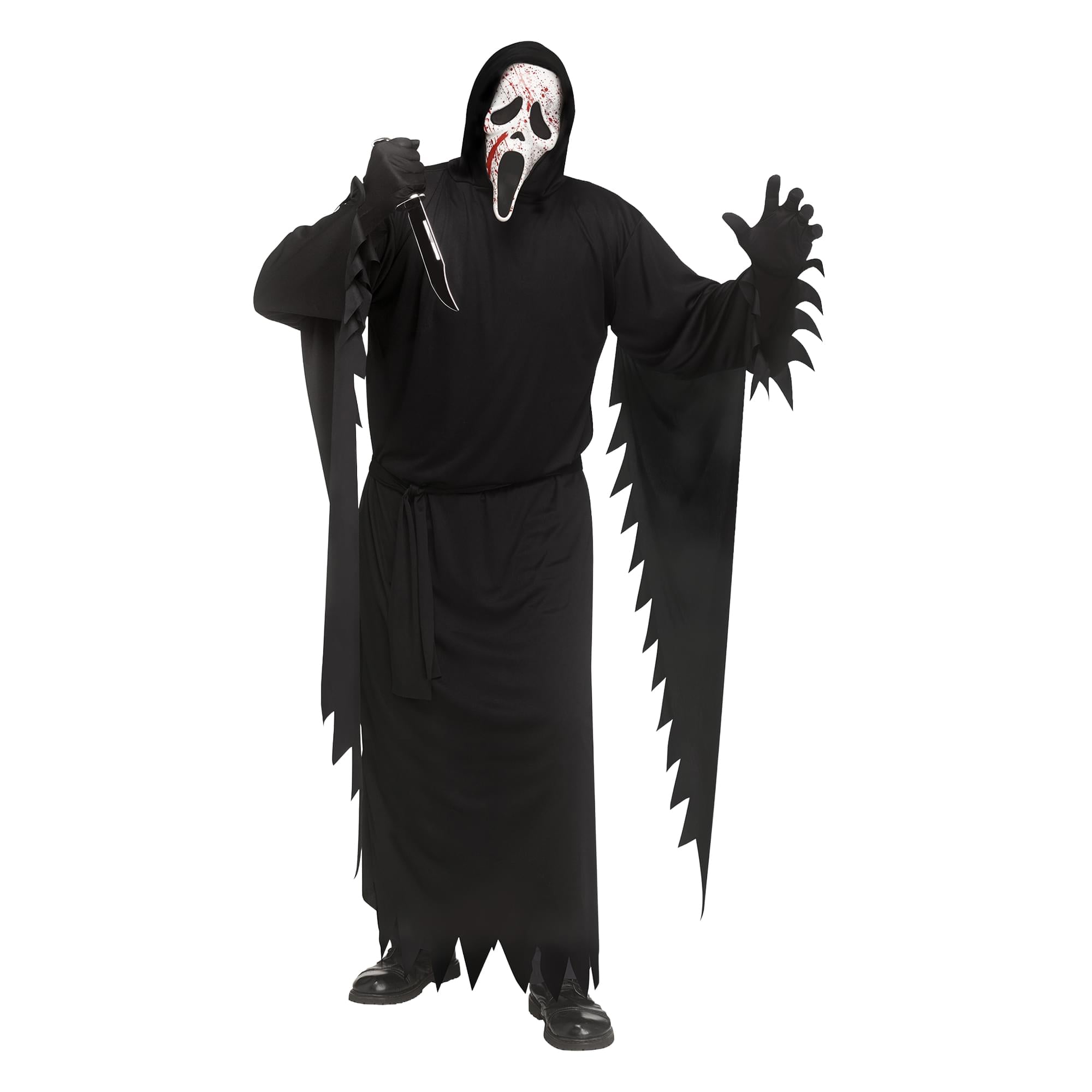 Ghost Face Splatter Face Adult Costume | One Size