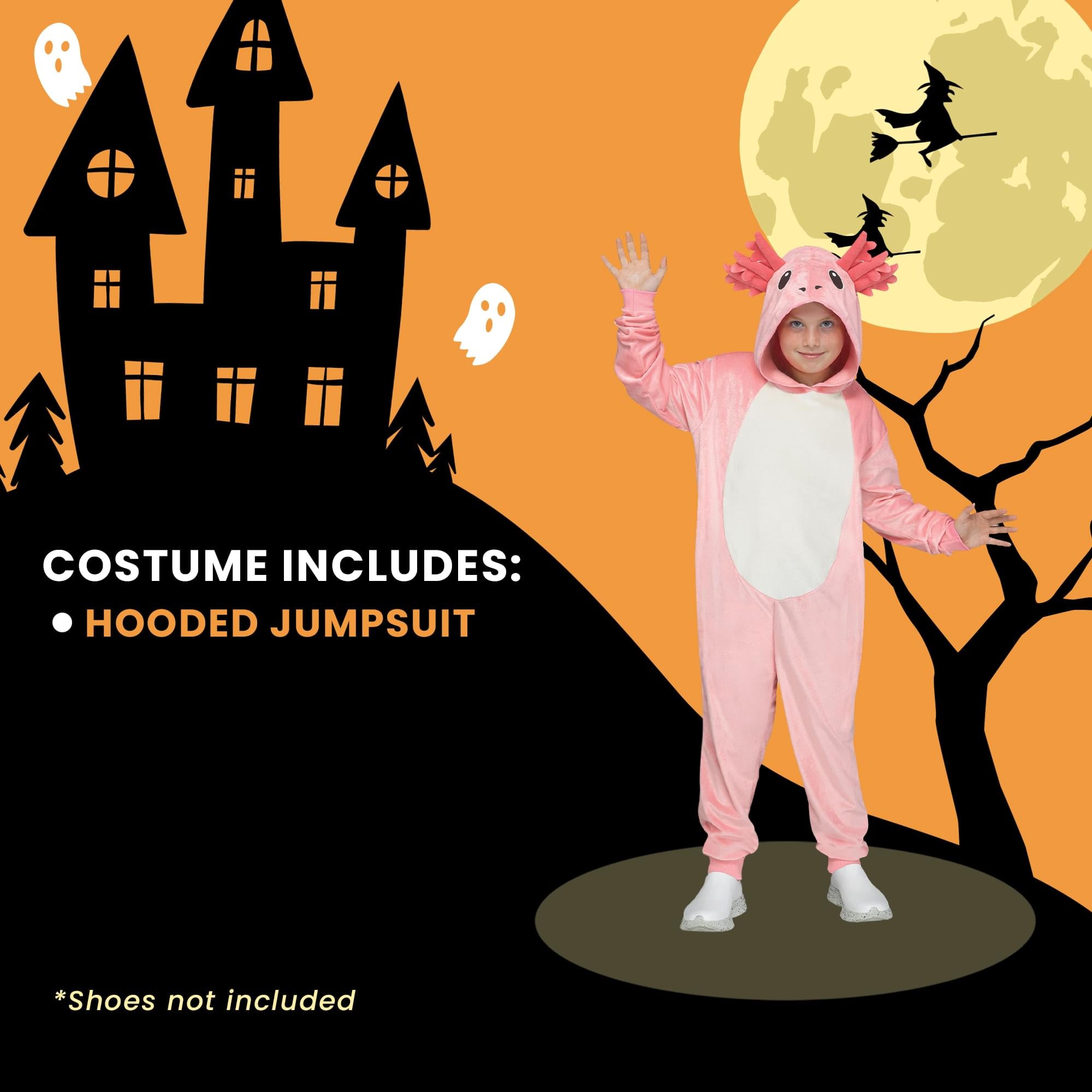 Axolotl E-Z  Child Costume | Large