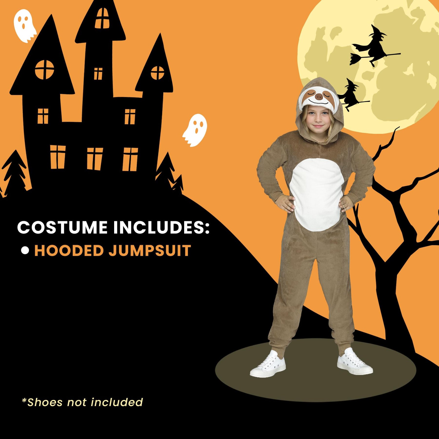 Sloth E-Z  Child Costume | Large