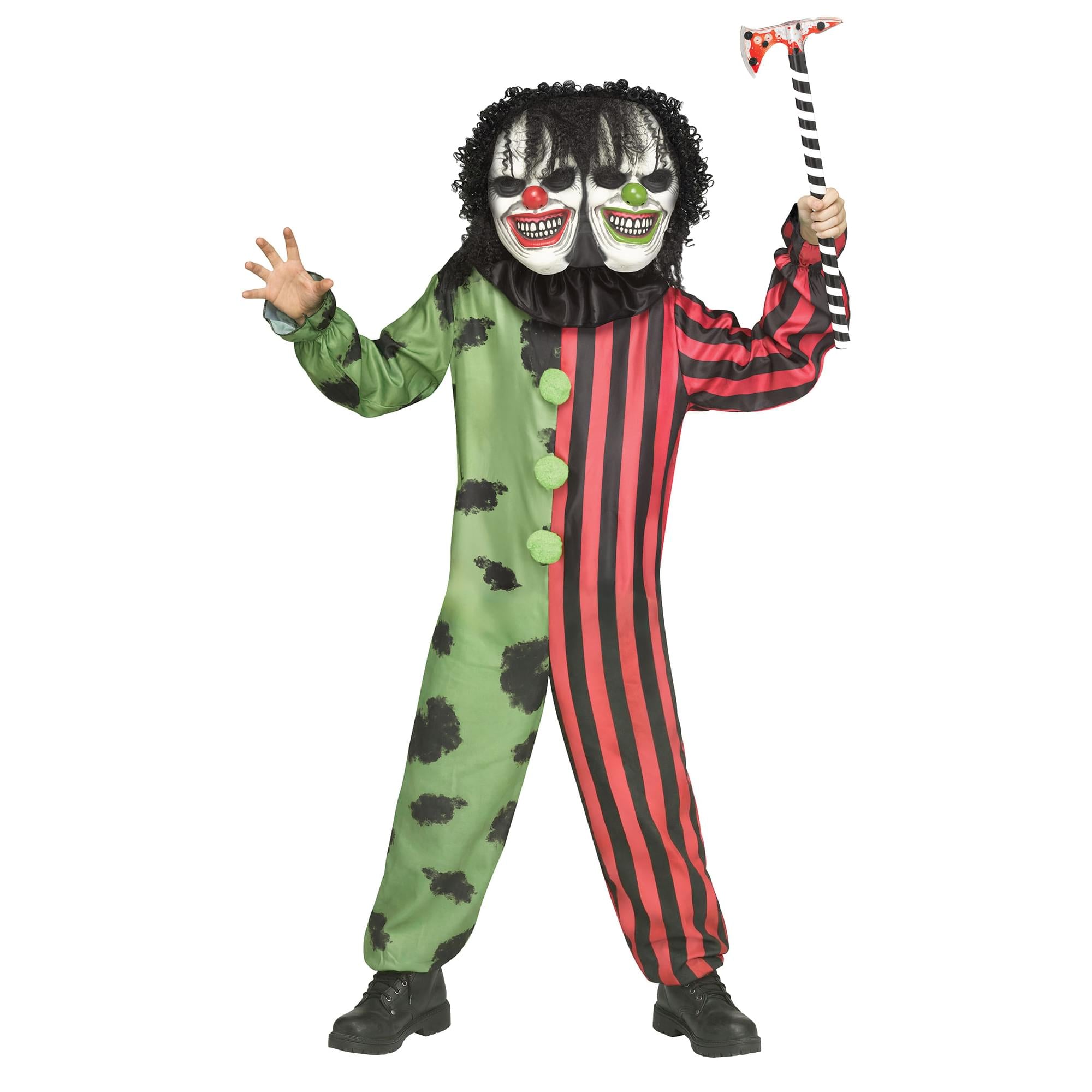 Two-Headed Clown Child Costume | Medium