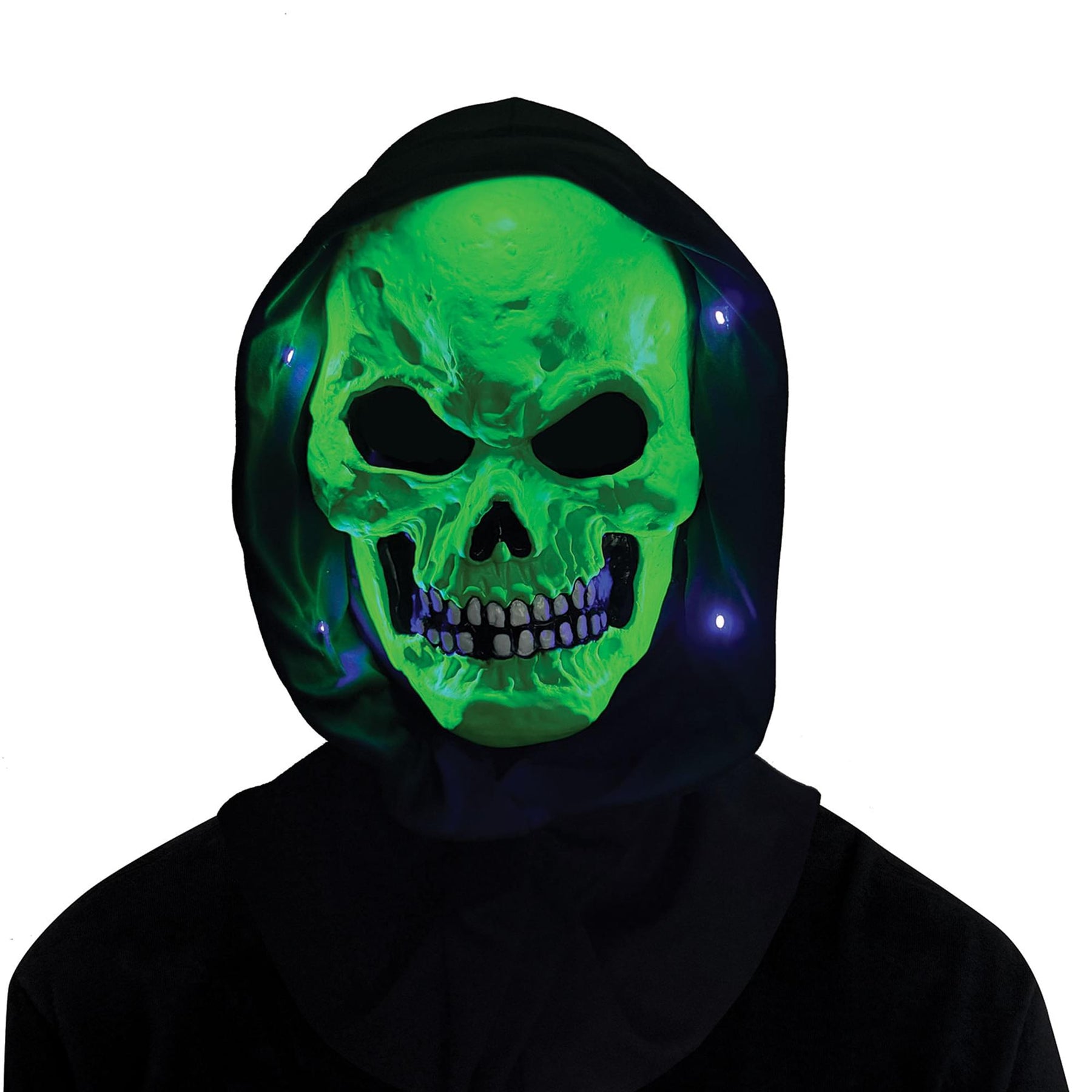 Black Light Neon Skeleton Adult Costume | One Size