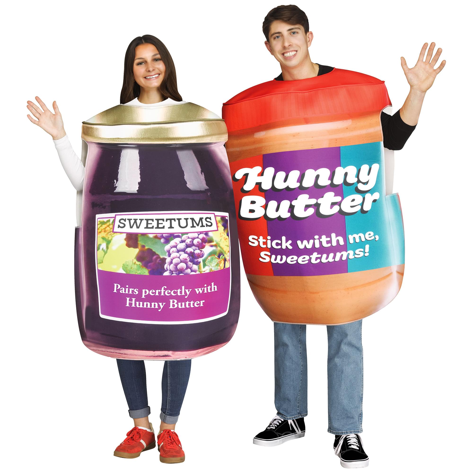 Peanut Butter and Jelly Adult Couples Costume | One Size