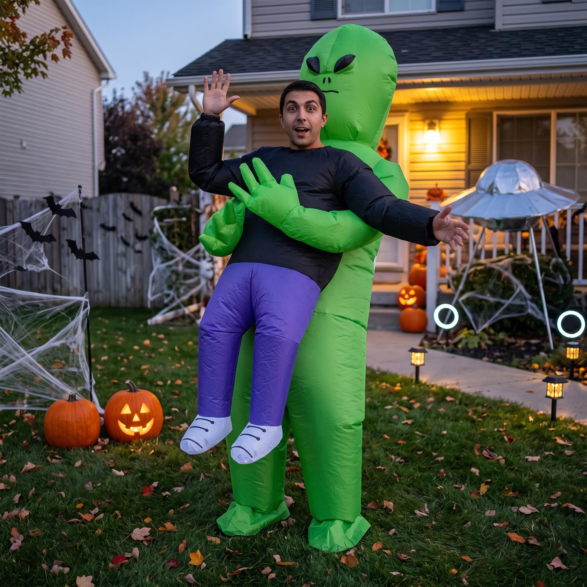 Alien Abduction Inflatable Adult Costume | One Size