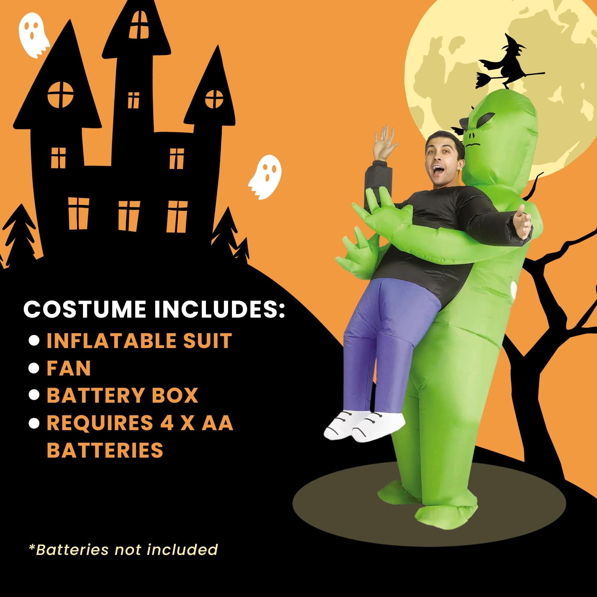 Alien Abduction Inflatable Adult Costume | One Size