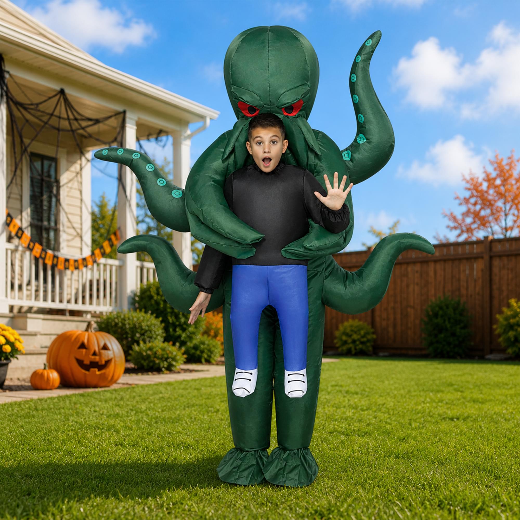 Cthulhu Abduction Inflatable Child Costume | One Size