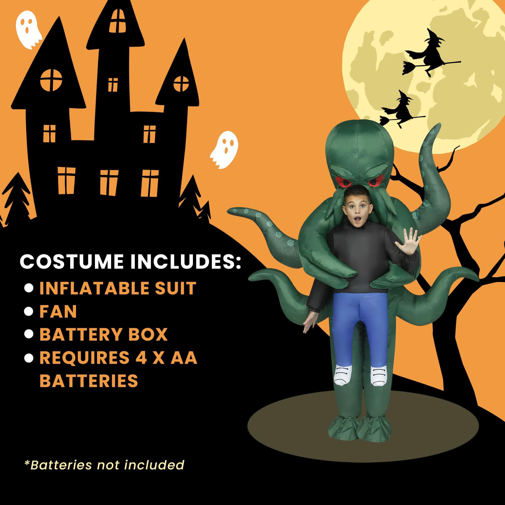 Cthulhu Abduction Inflatable Child Costume | One Size