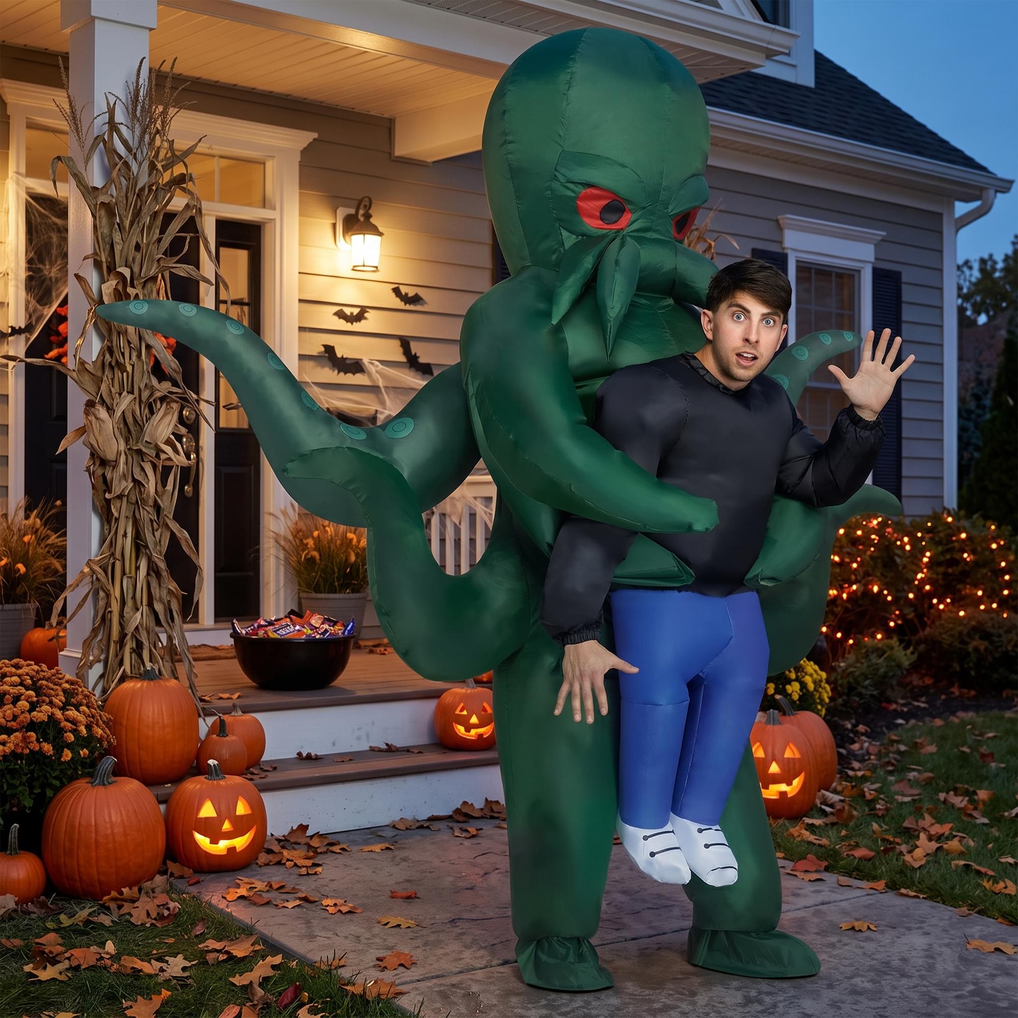 Cthulhu Abduction Inflatable Adult Costume | One Size