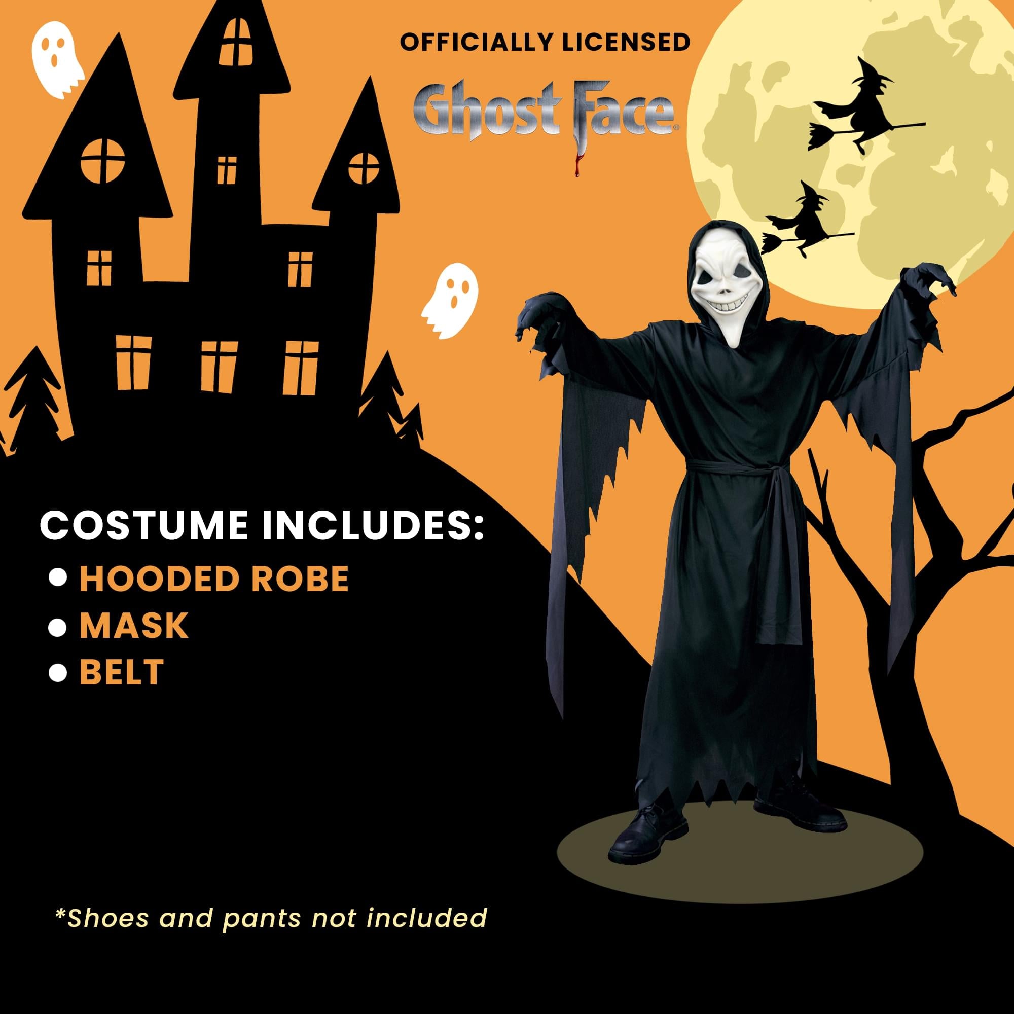 Scary Movie 6 Ghost Face Grinny Child Costume