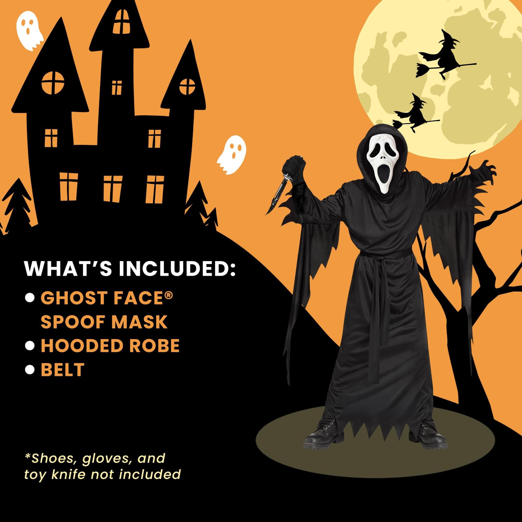 Ghost Face Scary Movie 6 Child Costume