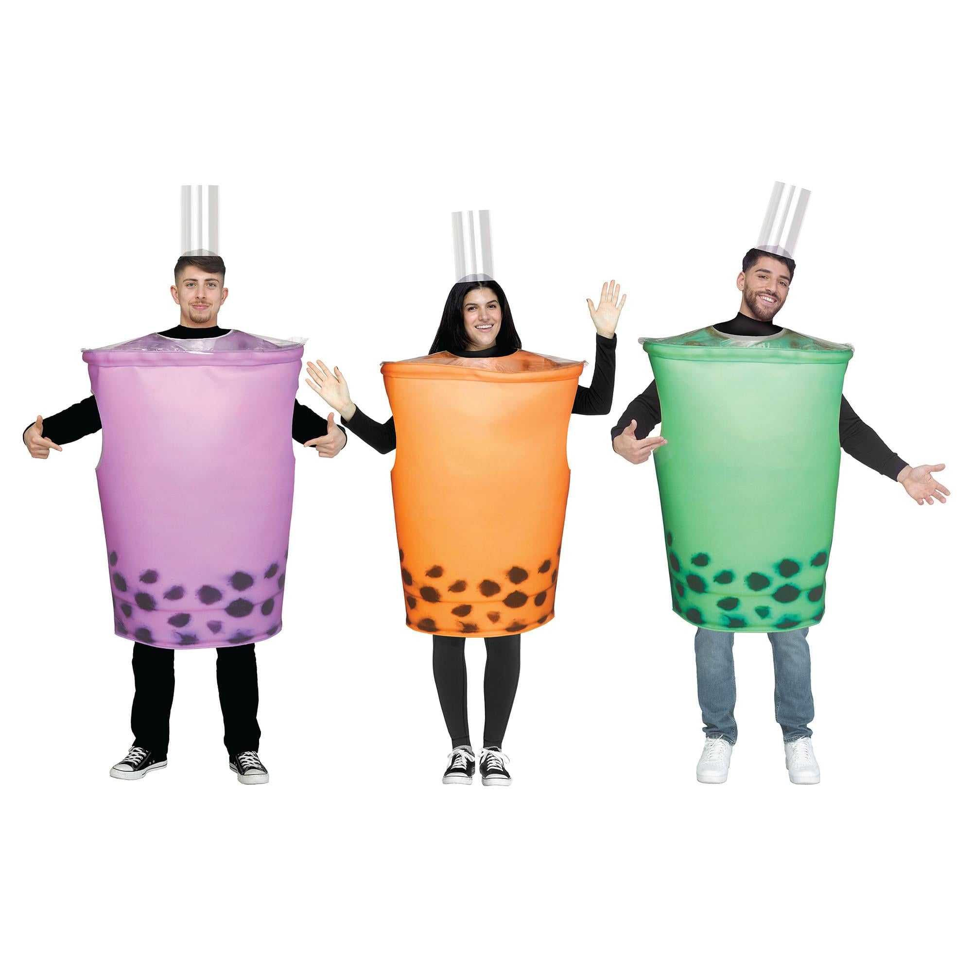 Green Bubble Tea Adult Costume | One Size Fits Most