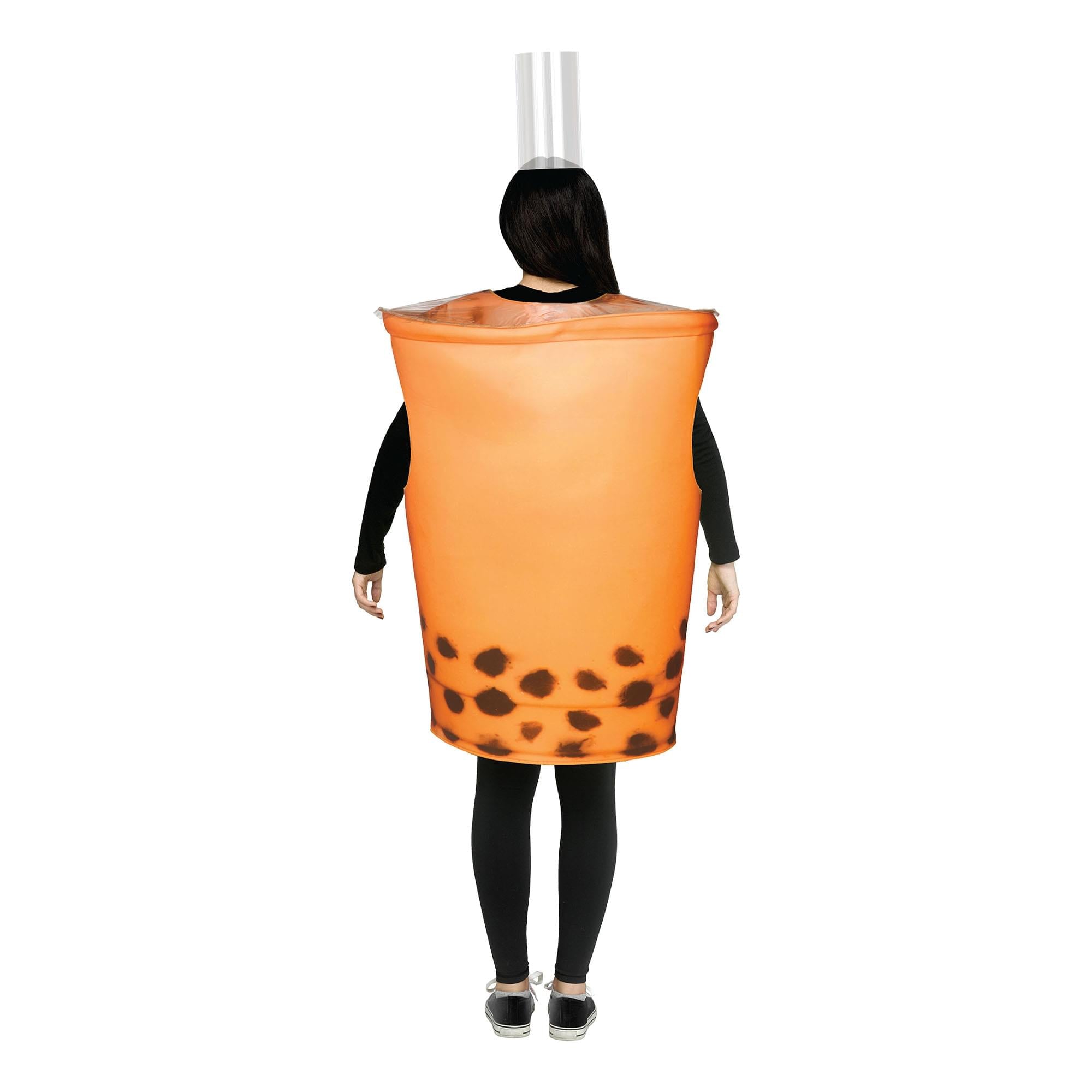 Orange Bubble Tea Adult Costume | One Size Fits Most