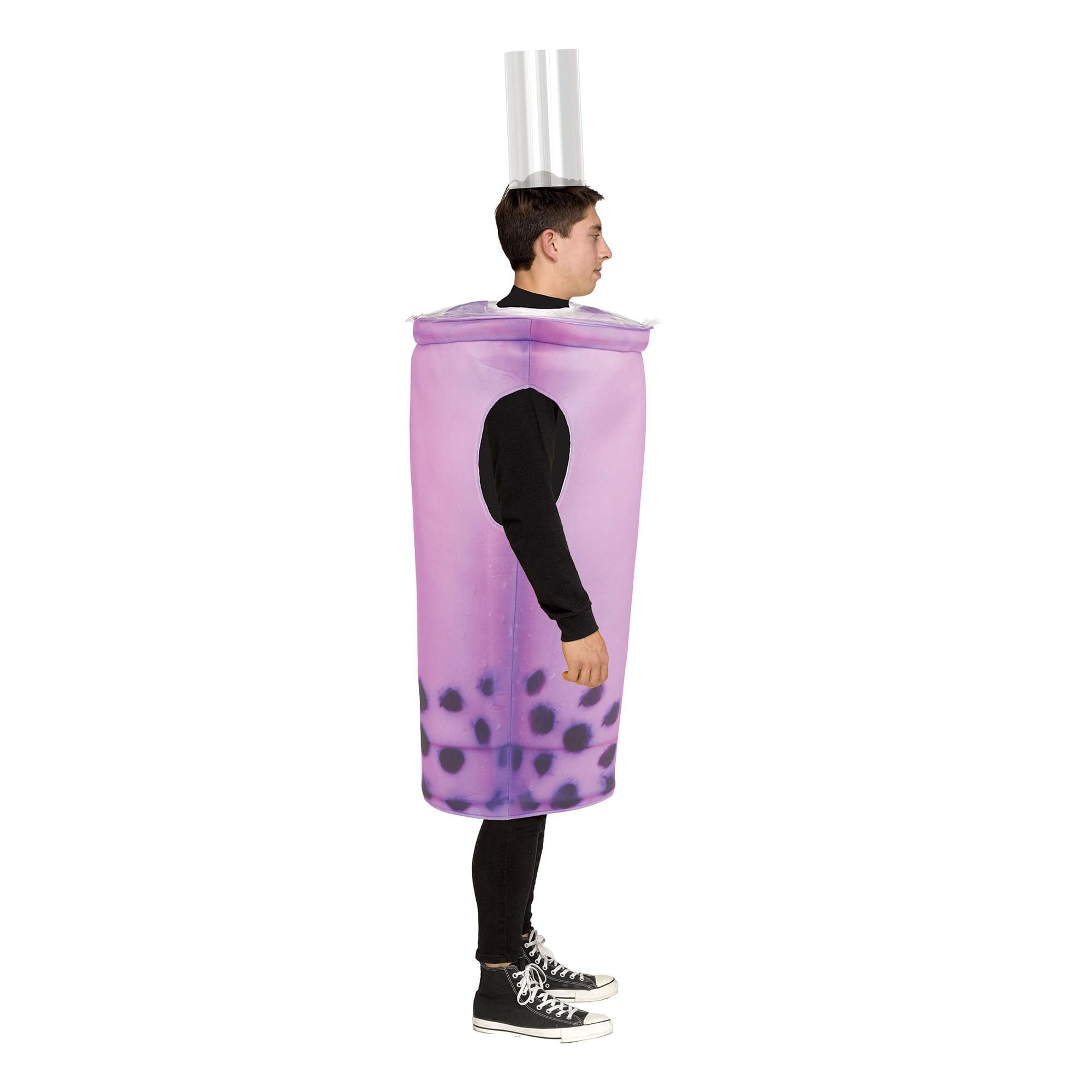 Purple Bubble Tea Adult Costume | One Size Fits Most