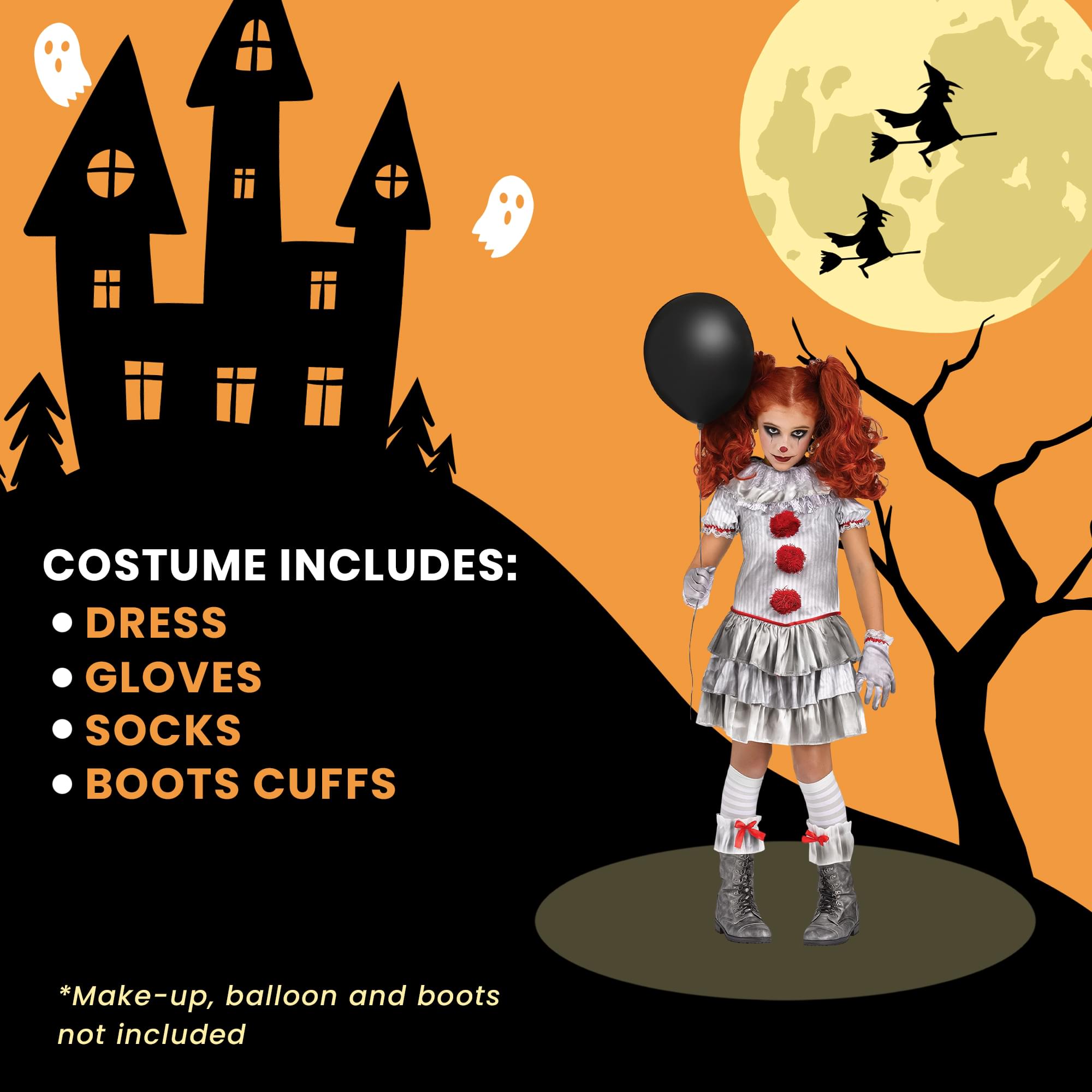 Kids Carnevil Clown Costume