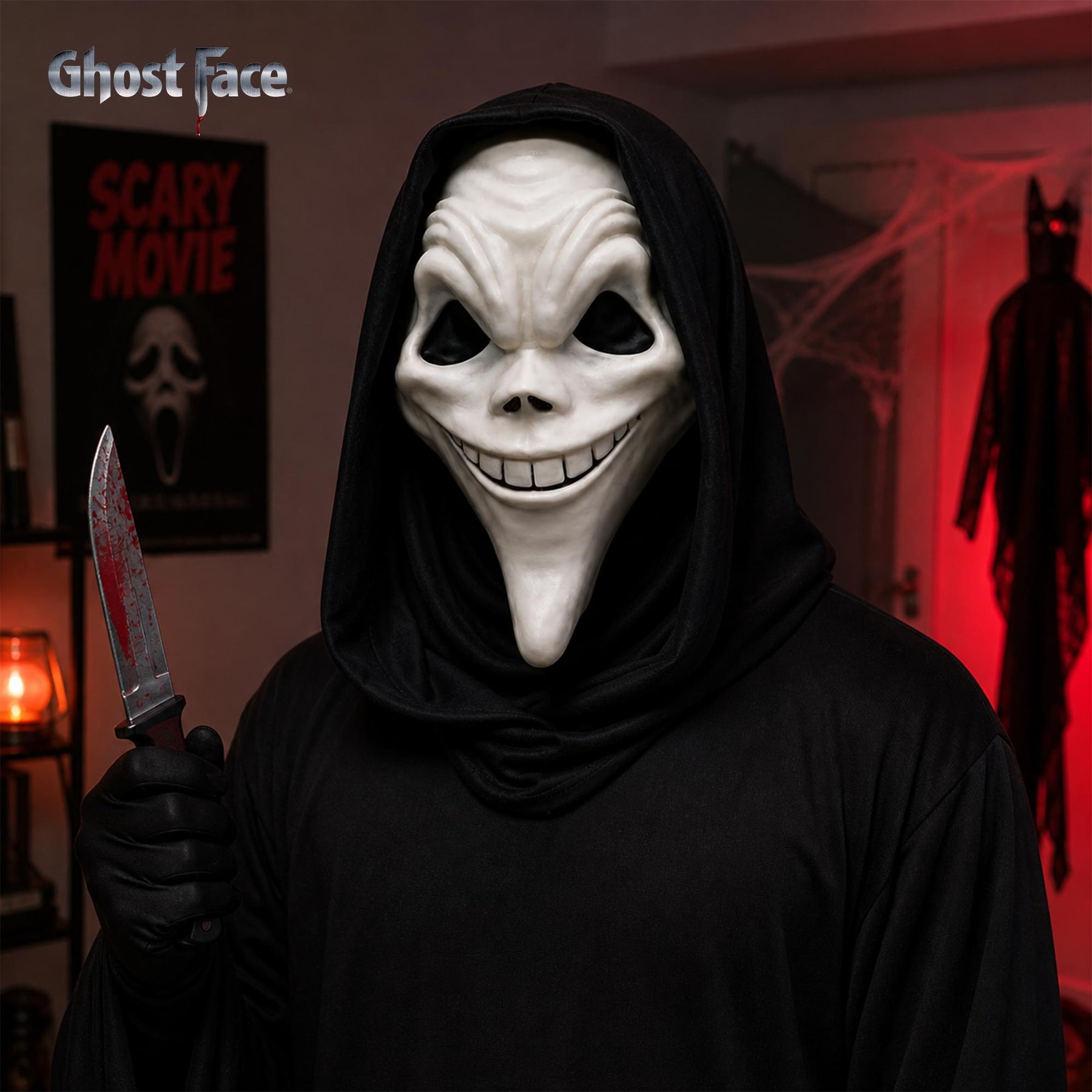 Scary Movie 6 Ghost Face Grinny Adult Costume Mask