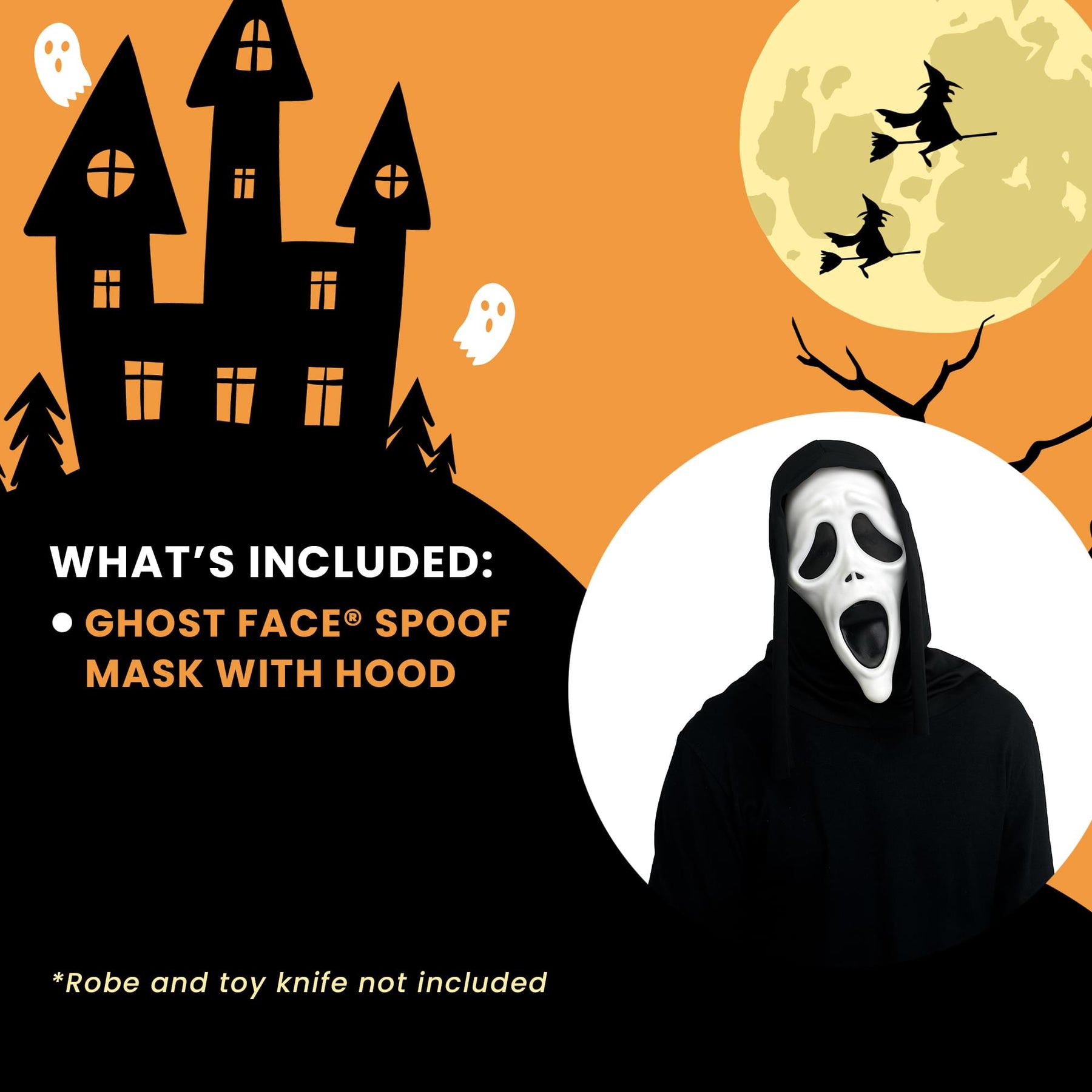 Ghost Face Scary Movie 6 Killer Adult Costume Mask