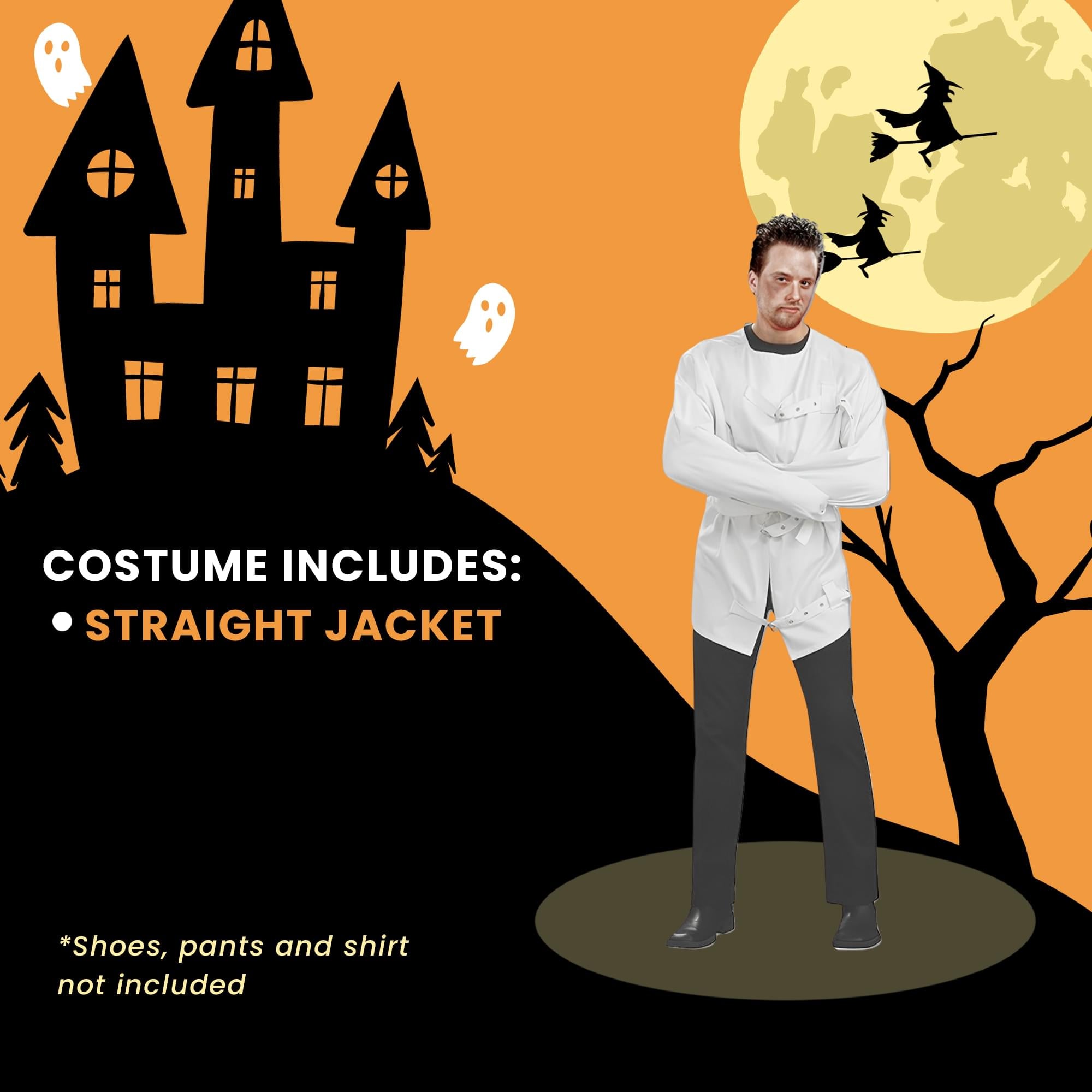 Straight Jacket Adult Costume | One Size Fits Most