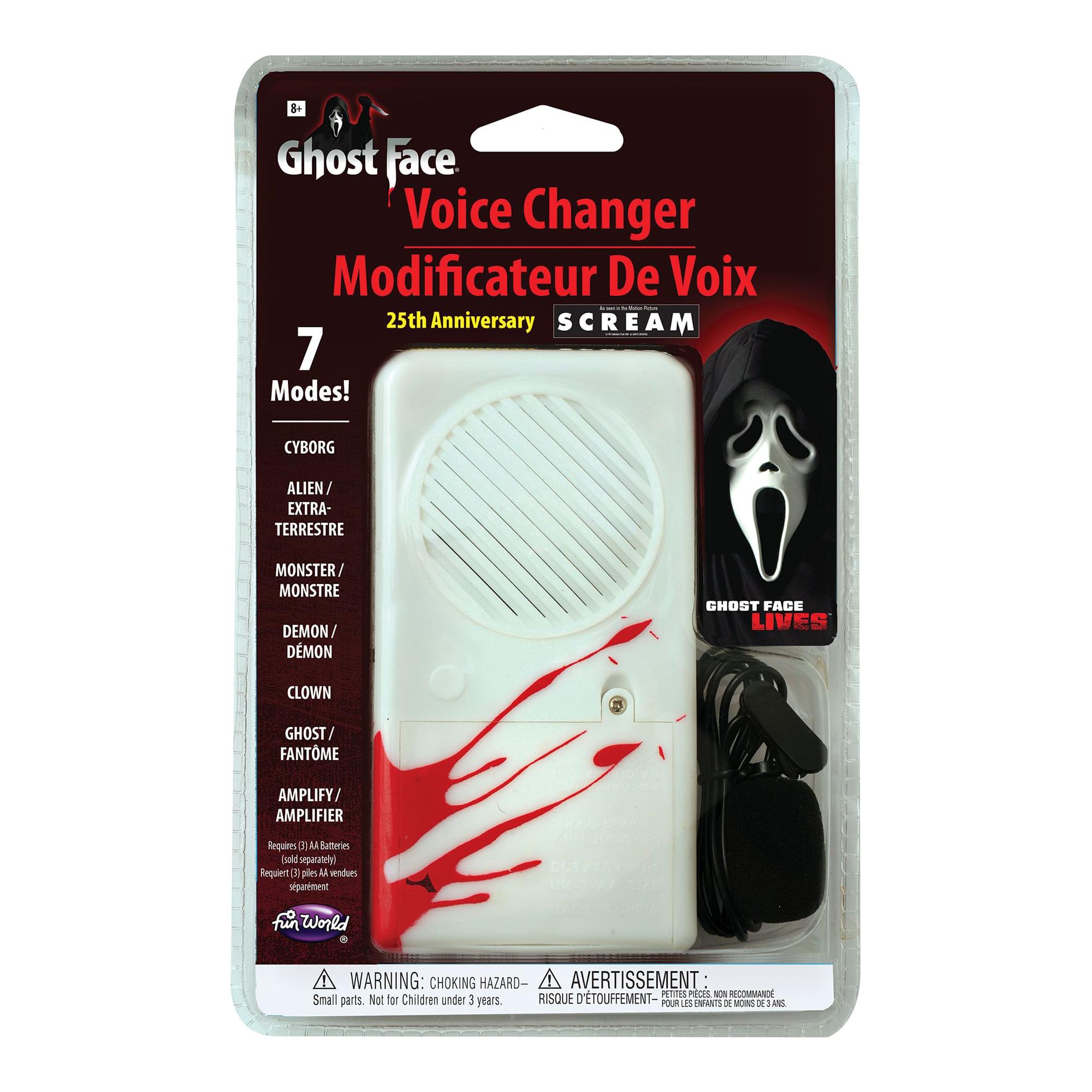 Scream Ghost Face 25th Movie Anniversary Deluxe Voice Changer