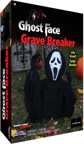 Ghost Face 12 Inch Grave Breaker Halloween Decor