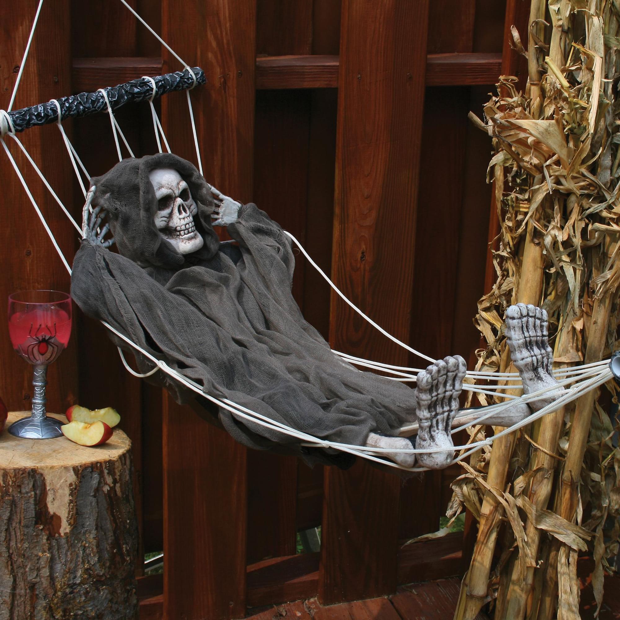 Lazy Bones Reaper Hammock 64 Inch Yard Décor