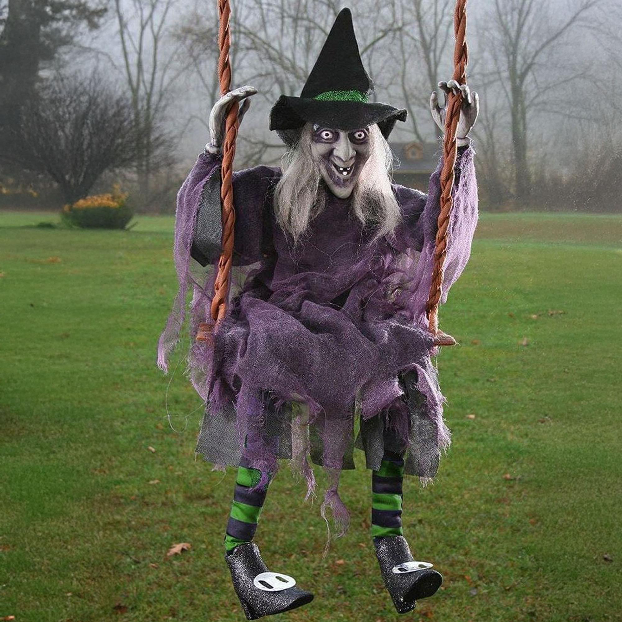 Swinging Witch 36" Halloween Decoration