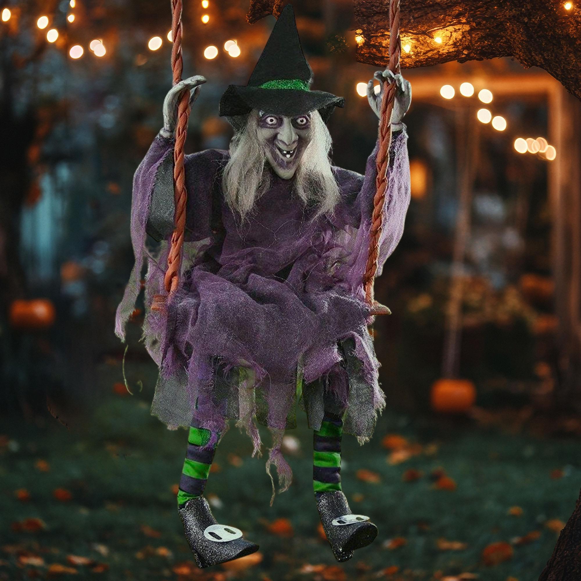 Swinging Witch 36" Halloween Decoration