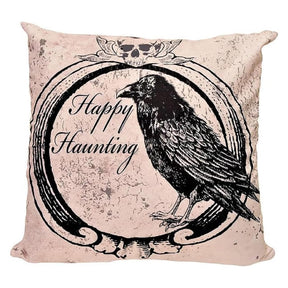 Raven 18 Inch Halloween Pillow Cover