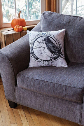 Raven 18 Inch Halloween Pillow Cover
