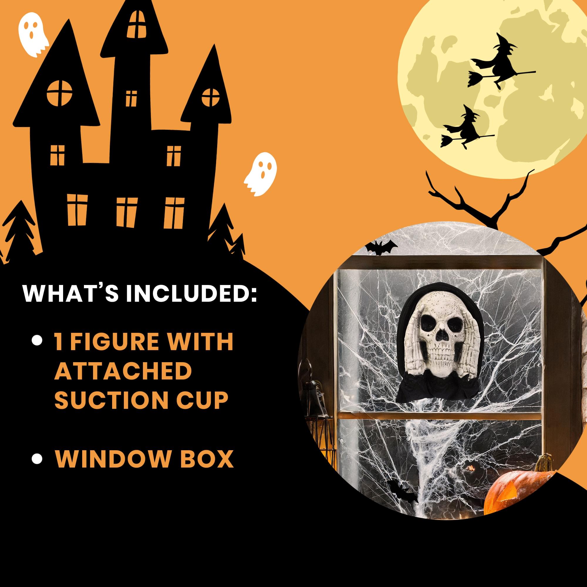 Scary Peeper 12 Inch Reaper Halloween Décor