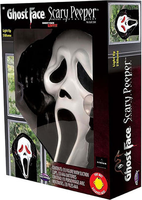 Ghost Face Light Up Scary Peeper Halloween Decor