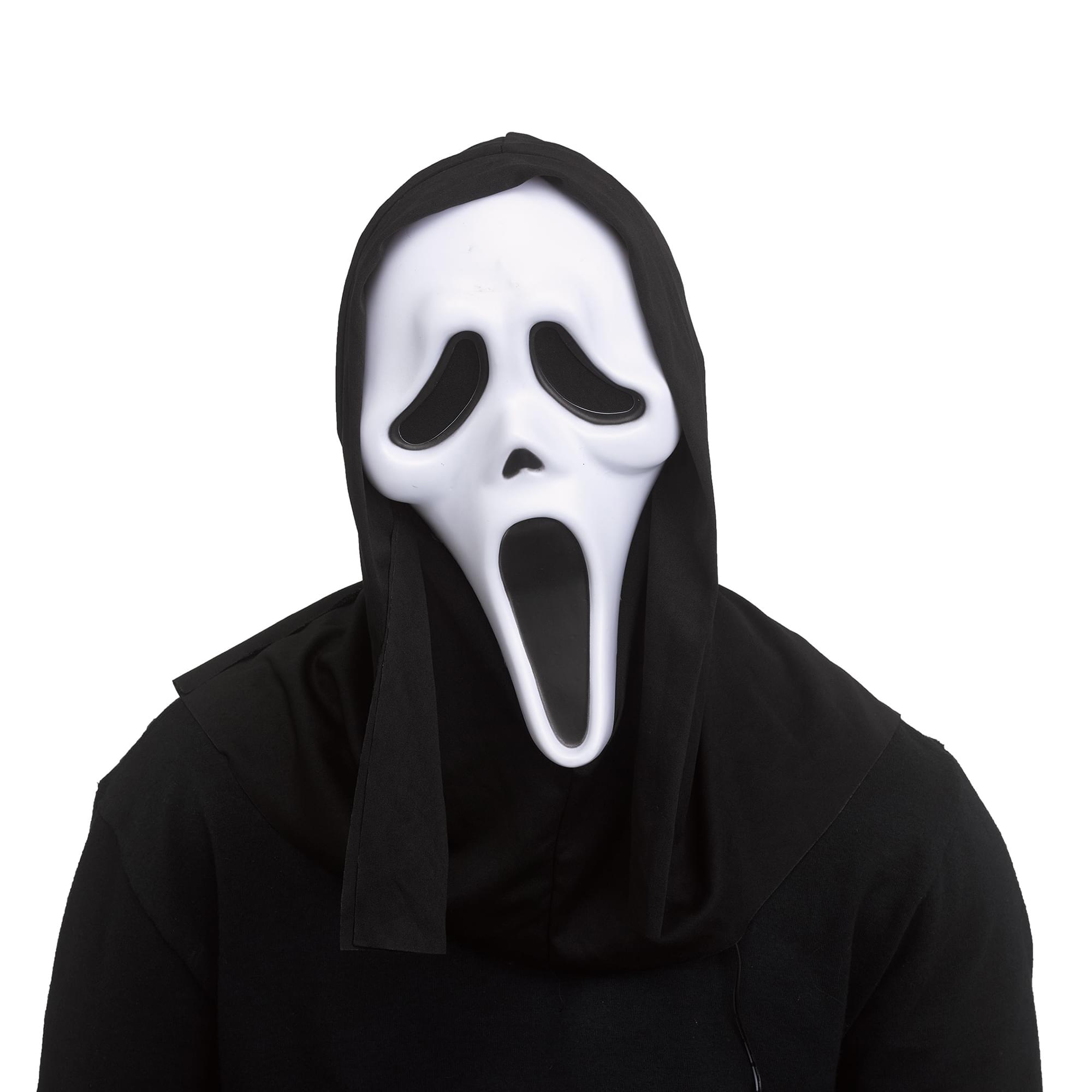 Scream Ghost Face Color Change Costume Mask With Shroud