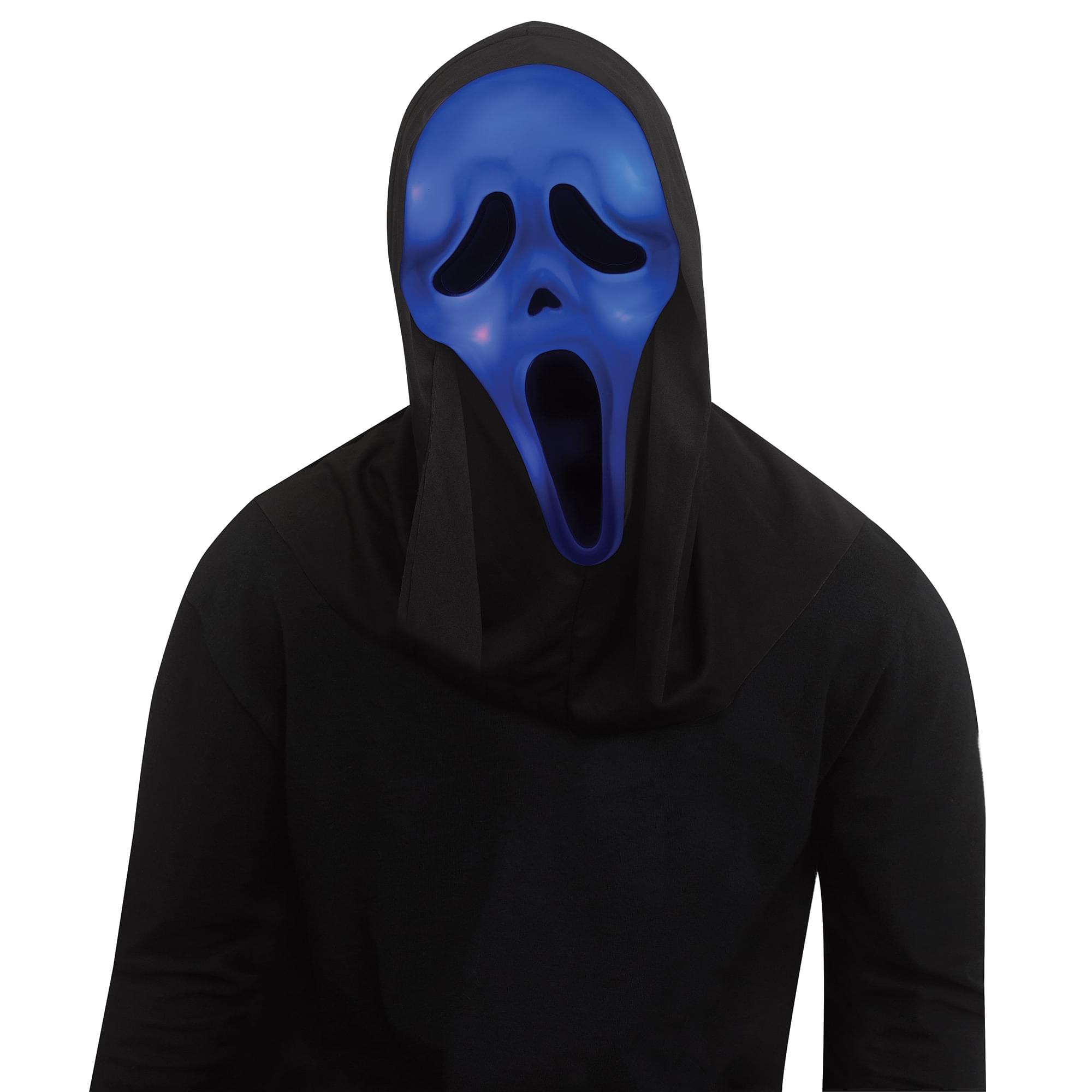 Scream Ghost Face Color Change Costume Mask With Shroud