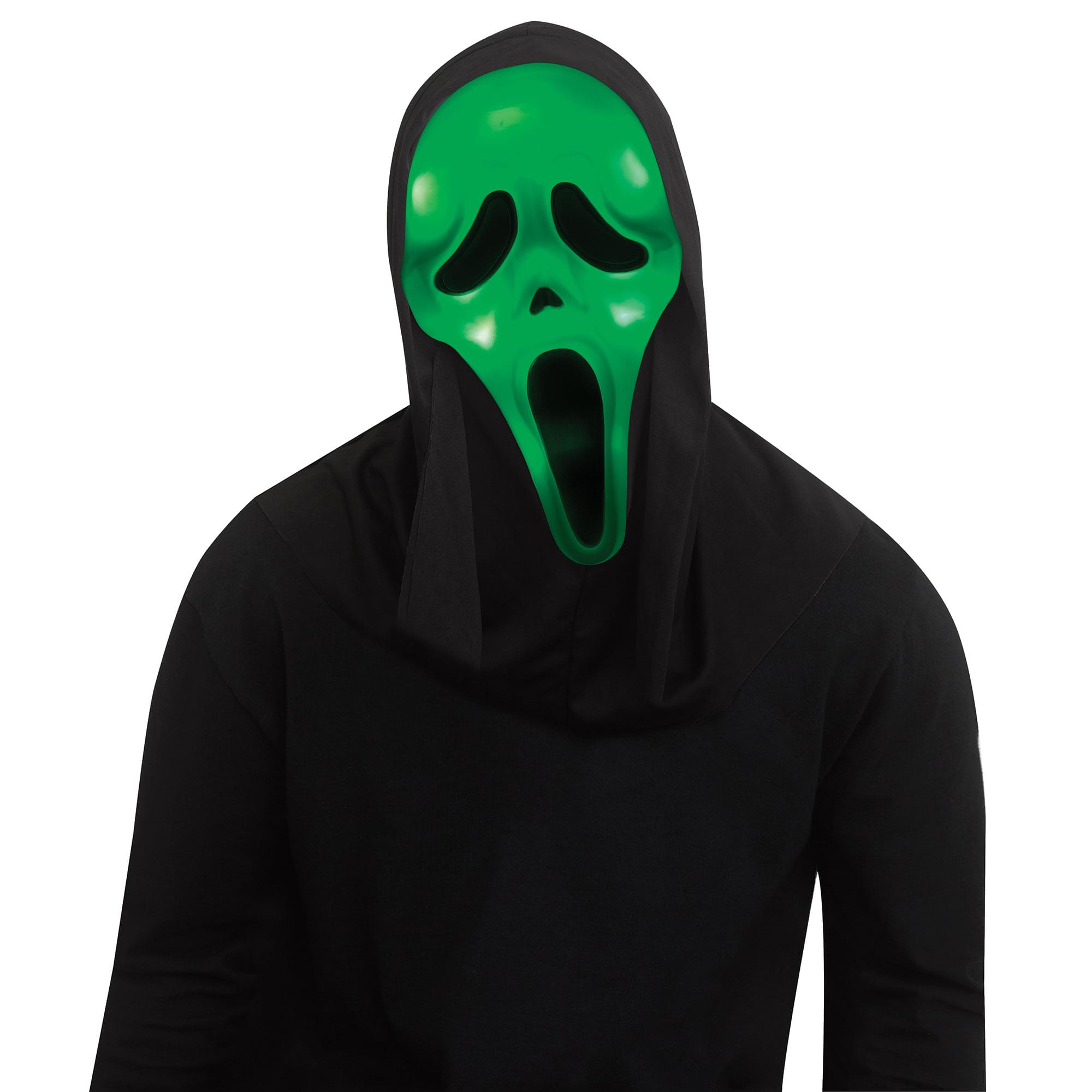 Scream Ghost Face Color Change Costume Mask With Shroud
