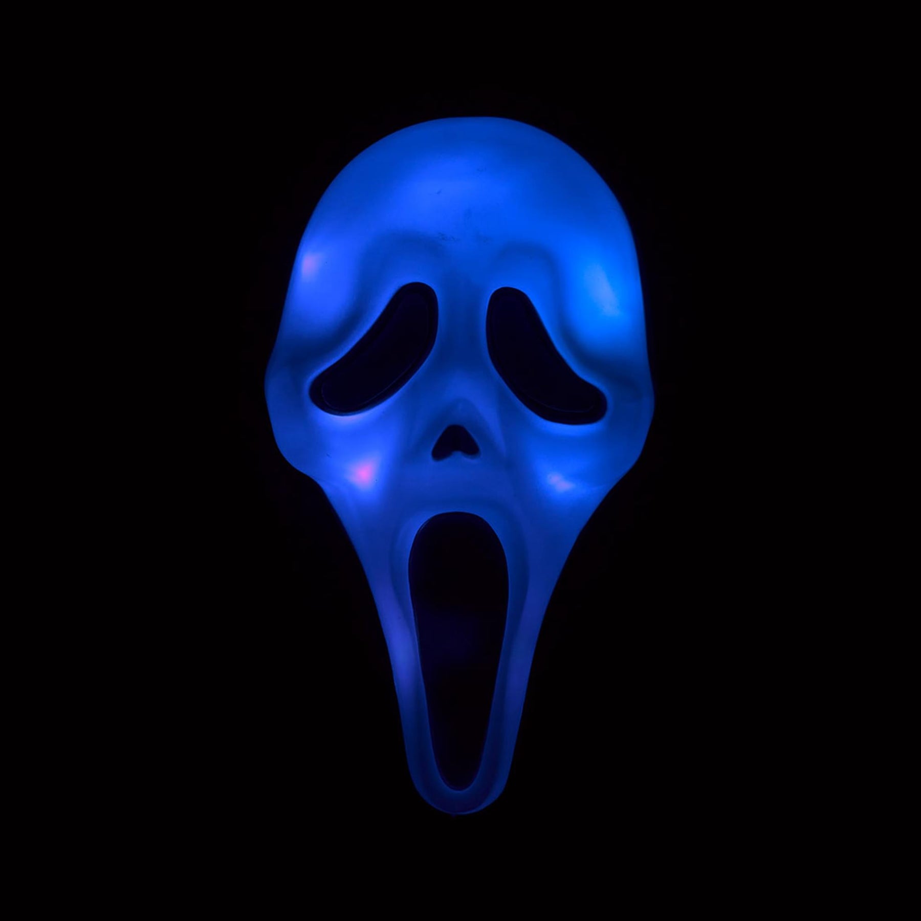 Scream Ghost Face Color Change Costume Mask With Shroud