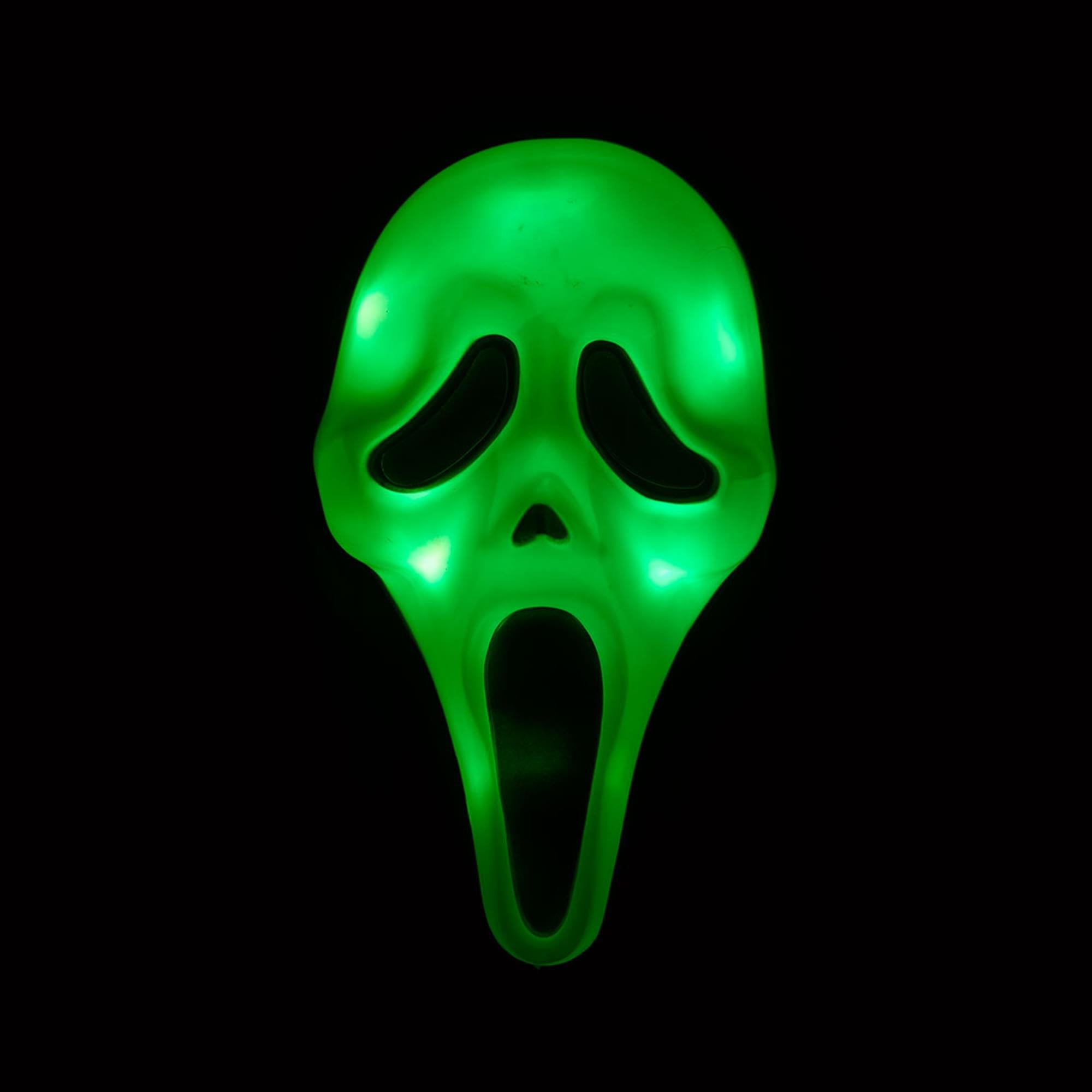 Scream Ghost Face Color Change Costume Mask With Shroud
