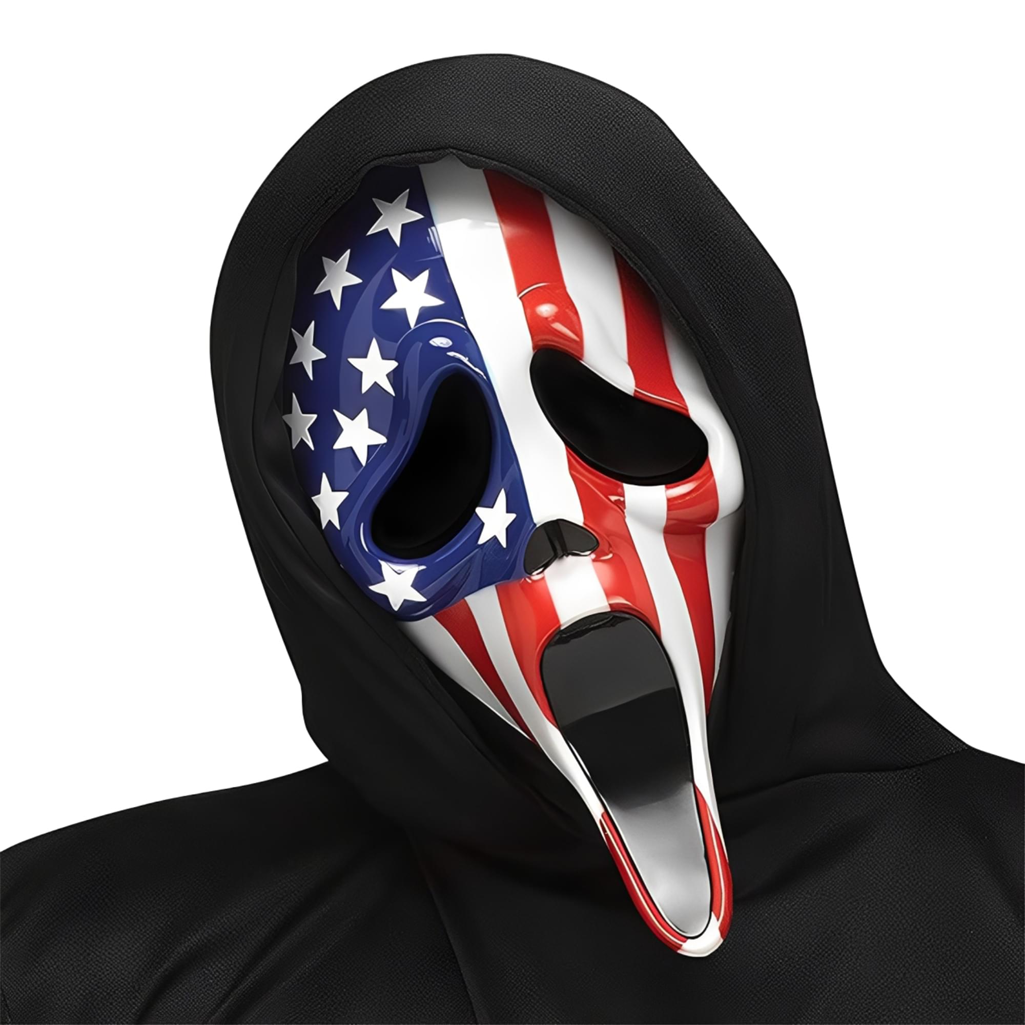 Ghost Face Patriotic Costume Mask